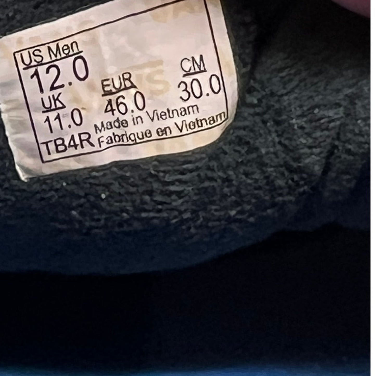 Chaussures de skate basses en toile VANS pour homme, taille 12