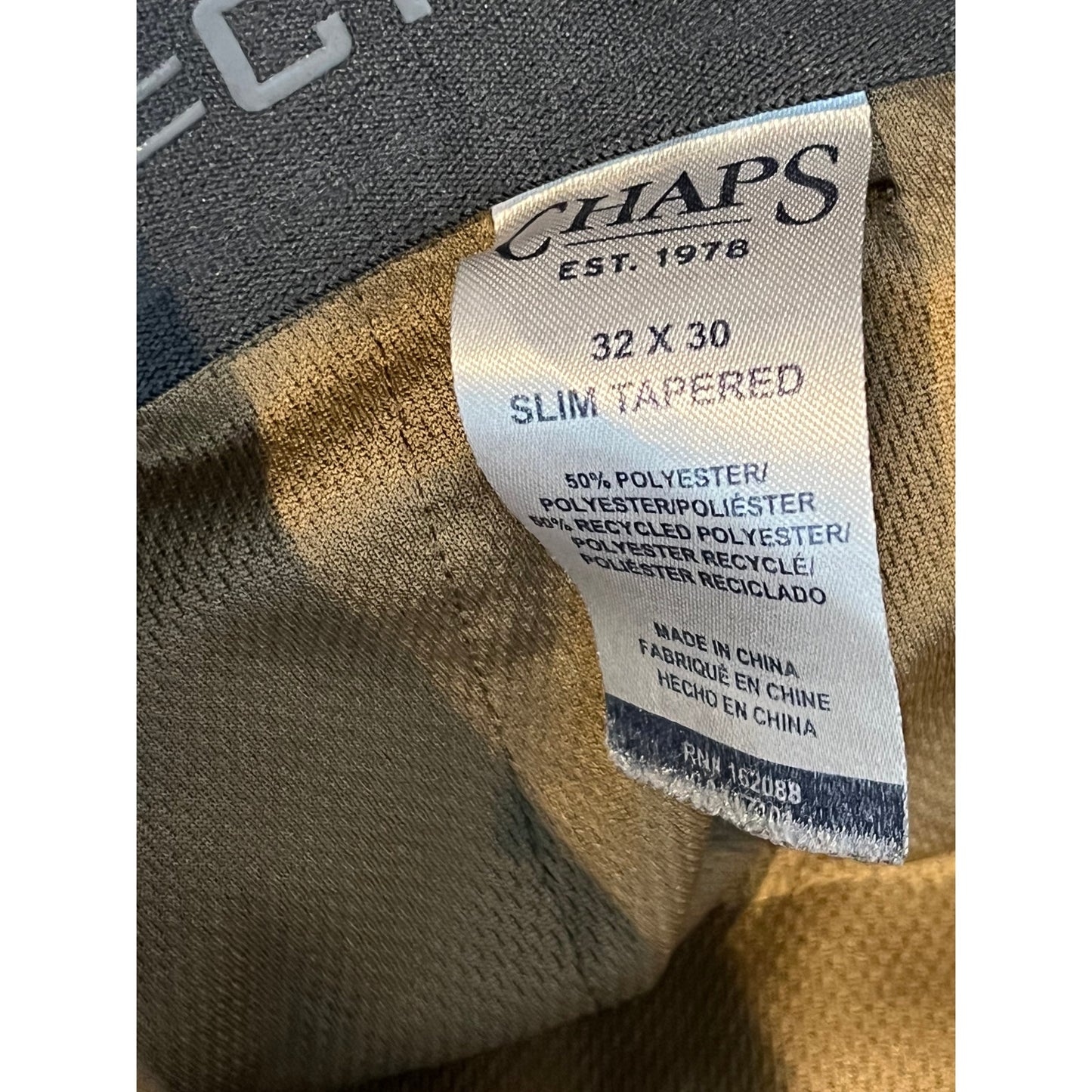 Chino Chaps Coupe Fuselée Homme 32x30
