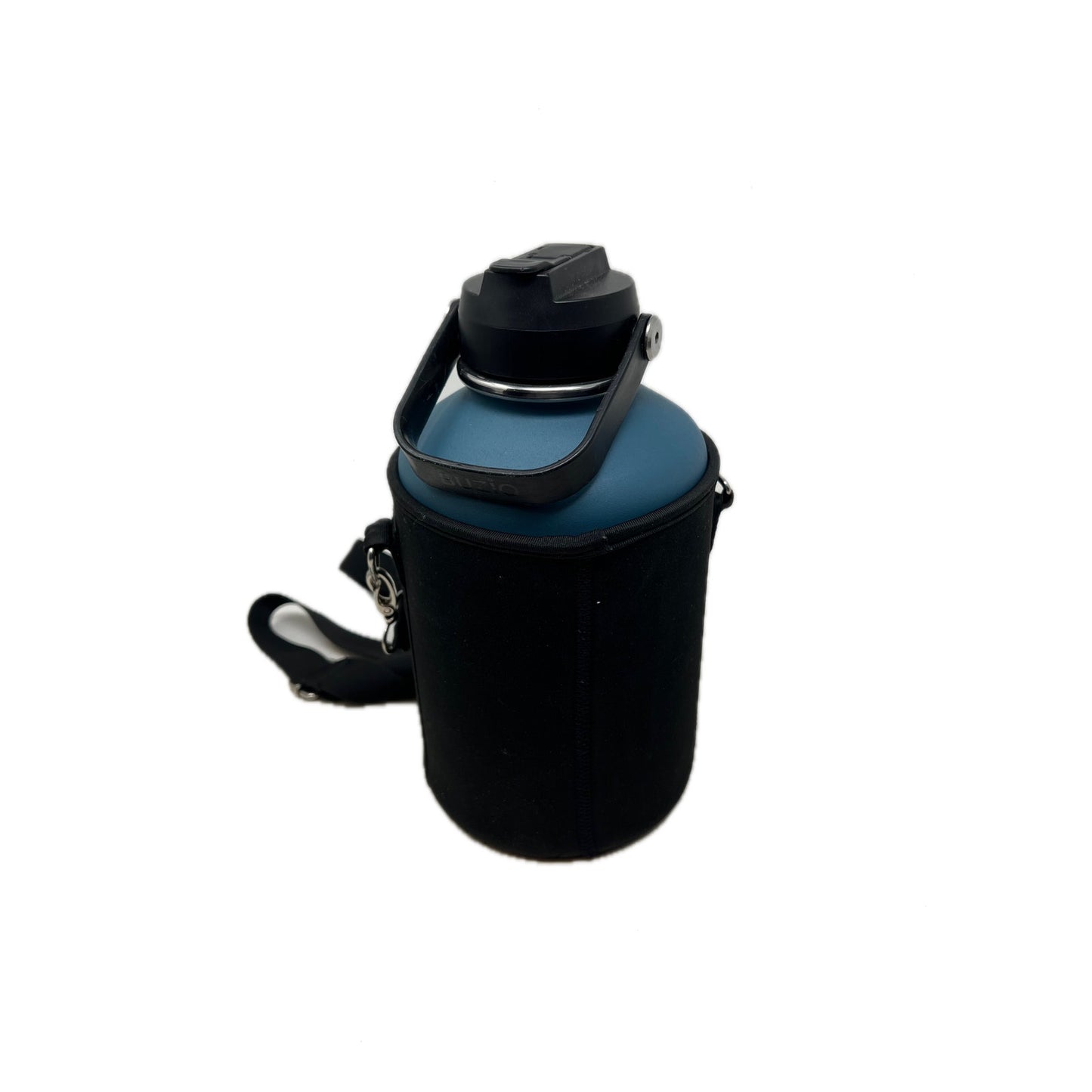 Buzio Stainless Steel Water Bottle w Carry Sling 64 oz