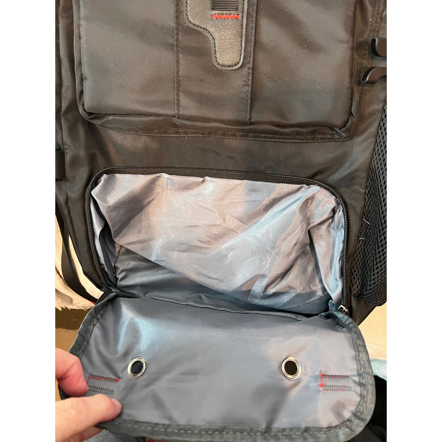 Target Red Black Padded Computer Travel Backpack 40L