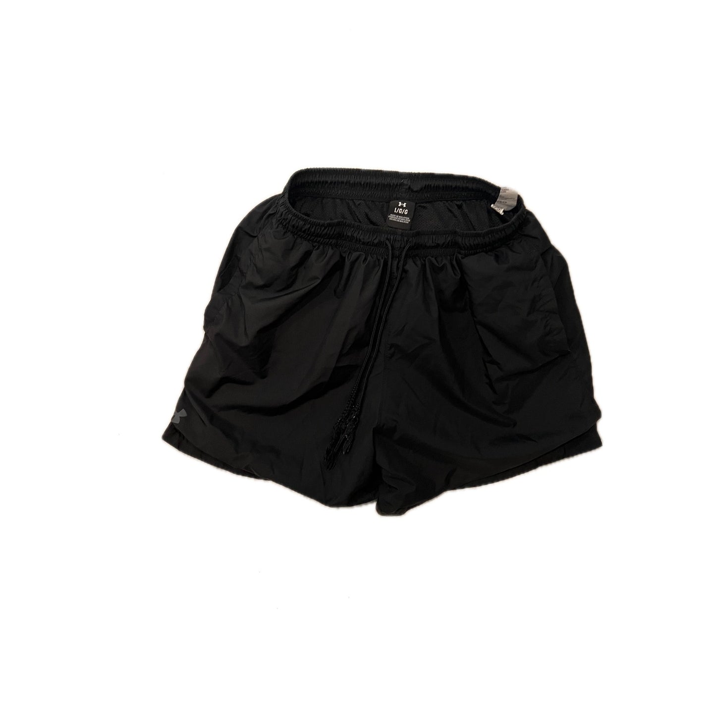 Under Armour Black Running Shorts W Liner Mens L