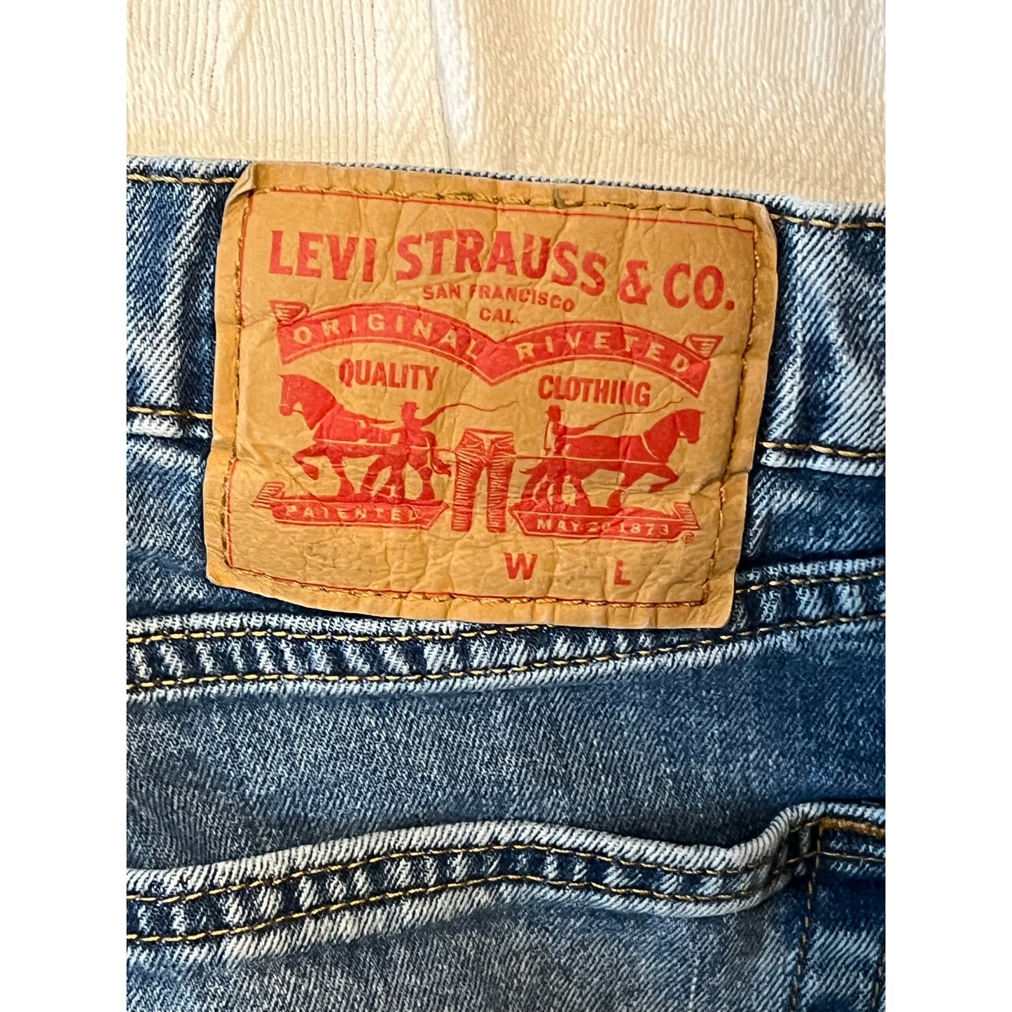 Levi's 505 Regular Straight Fit Jeans Mens 34x30