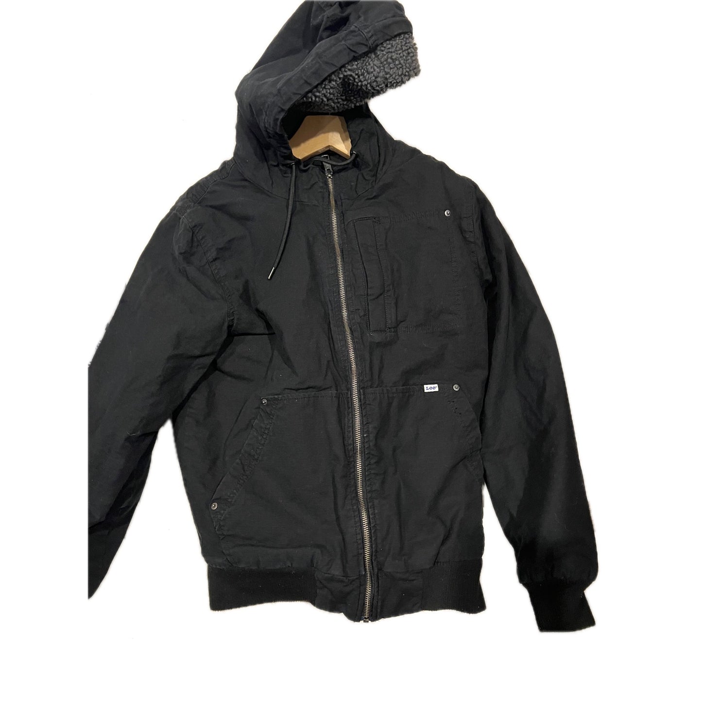 Lee Workwear Hooded Insulated Denim Jacket Mens S