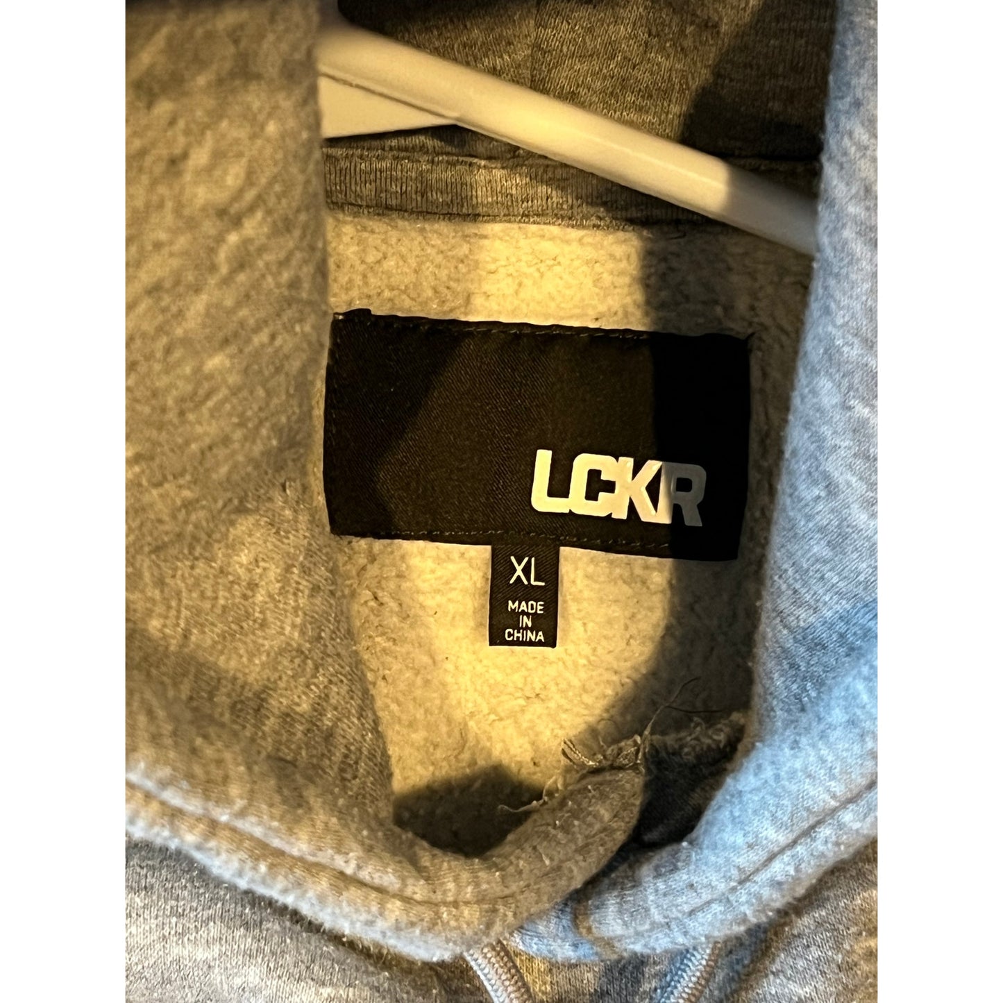 Lckr Gray Pullover Hoodie Mens XL