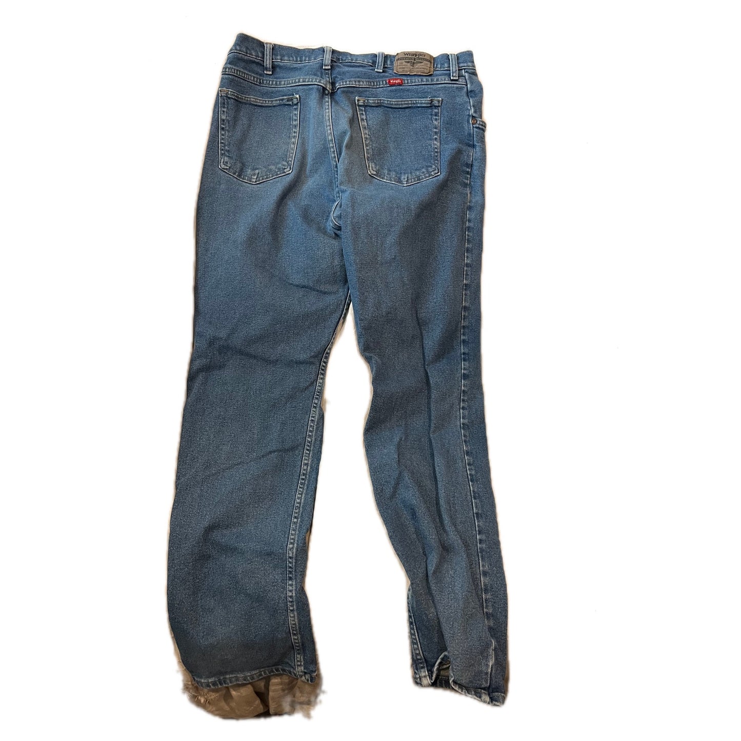 Wrangler Authentics Straight Blue Jeans Mens 36x34