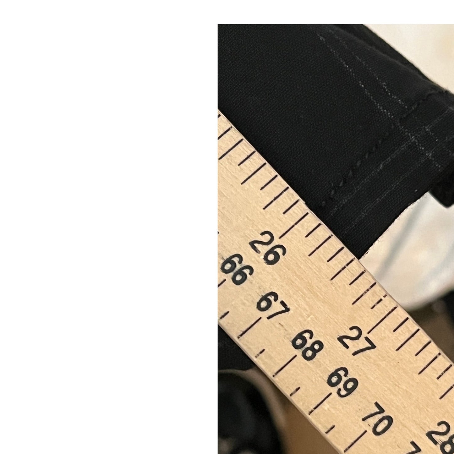 Pantalon décontracté Zaraa à motif noir unisexe, petite taille 28x26