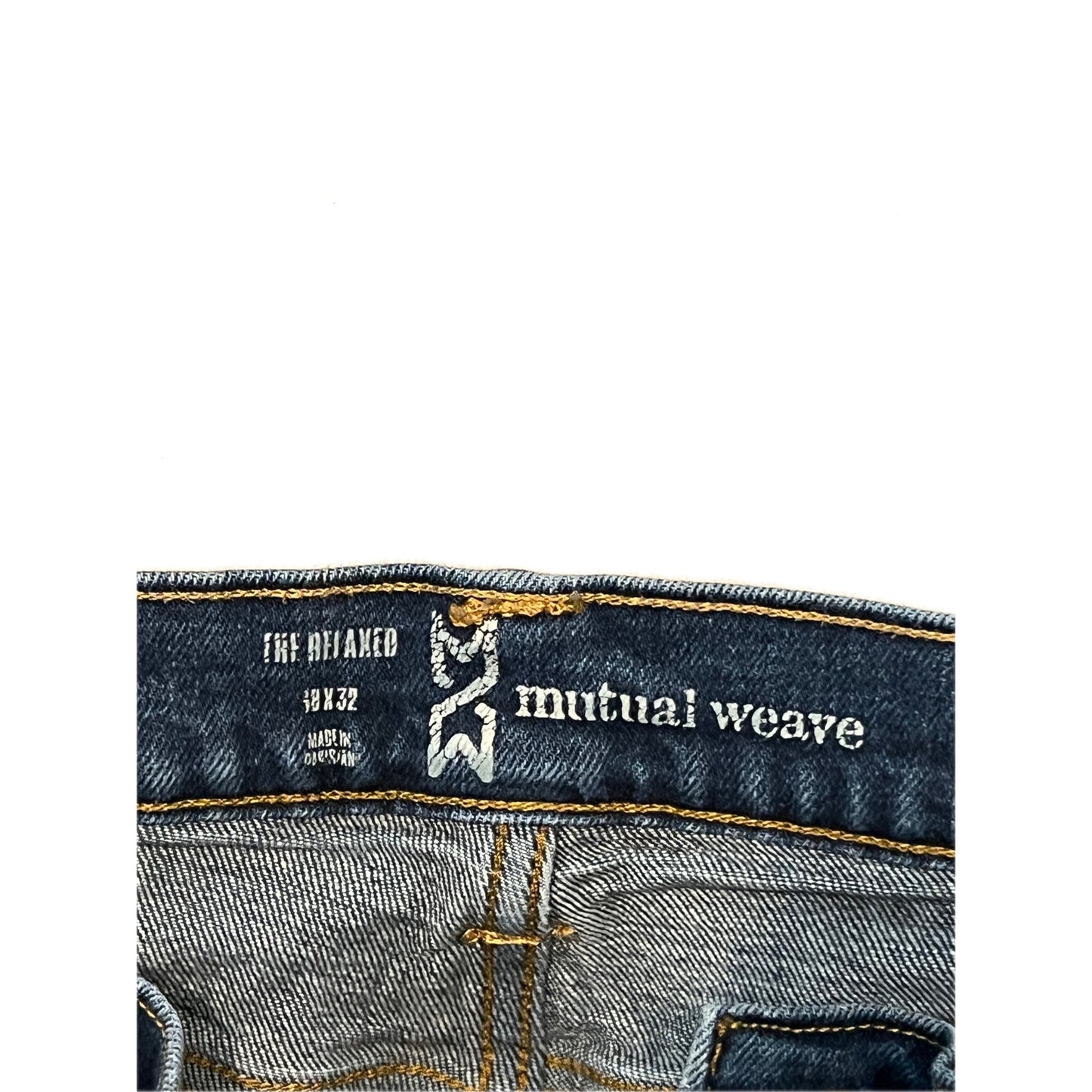 Mutual Weave Relaxed Fit Jeans Mens 38x32