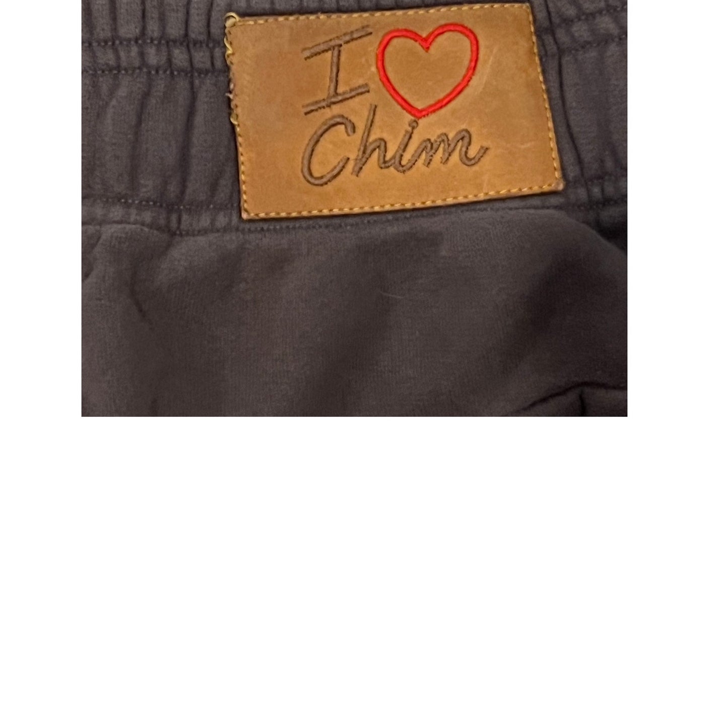 HMMD Pantalón Corto de Felpa I Love Chim para Hombre Talla S