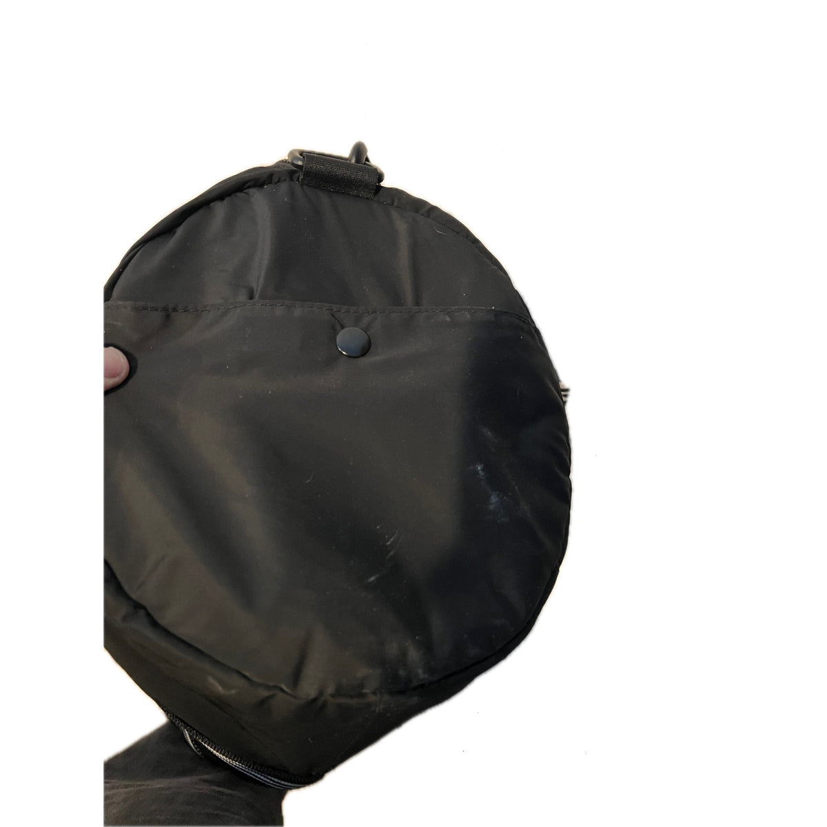 Adidas VFA Roll Duffel bag in black w white stripes