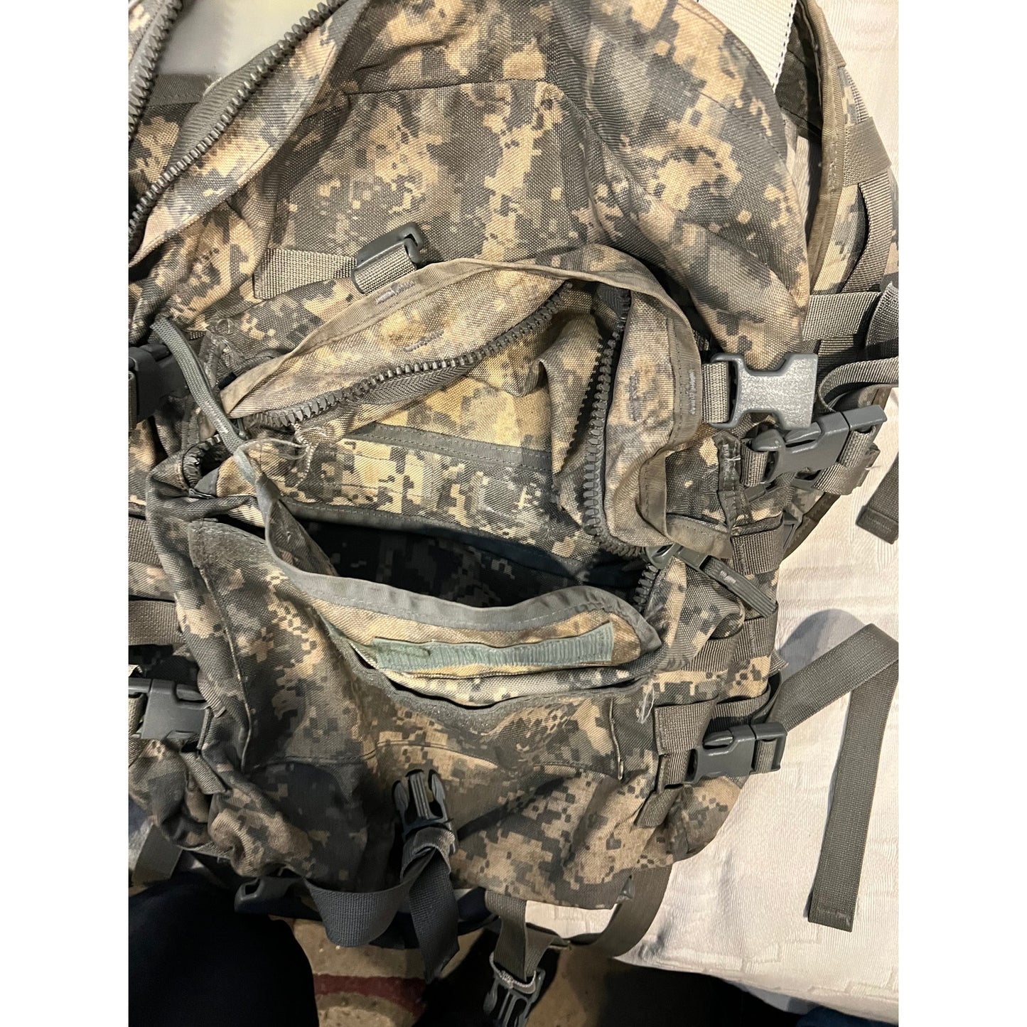US Army Issued Green Camo Tactical Backpack