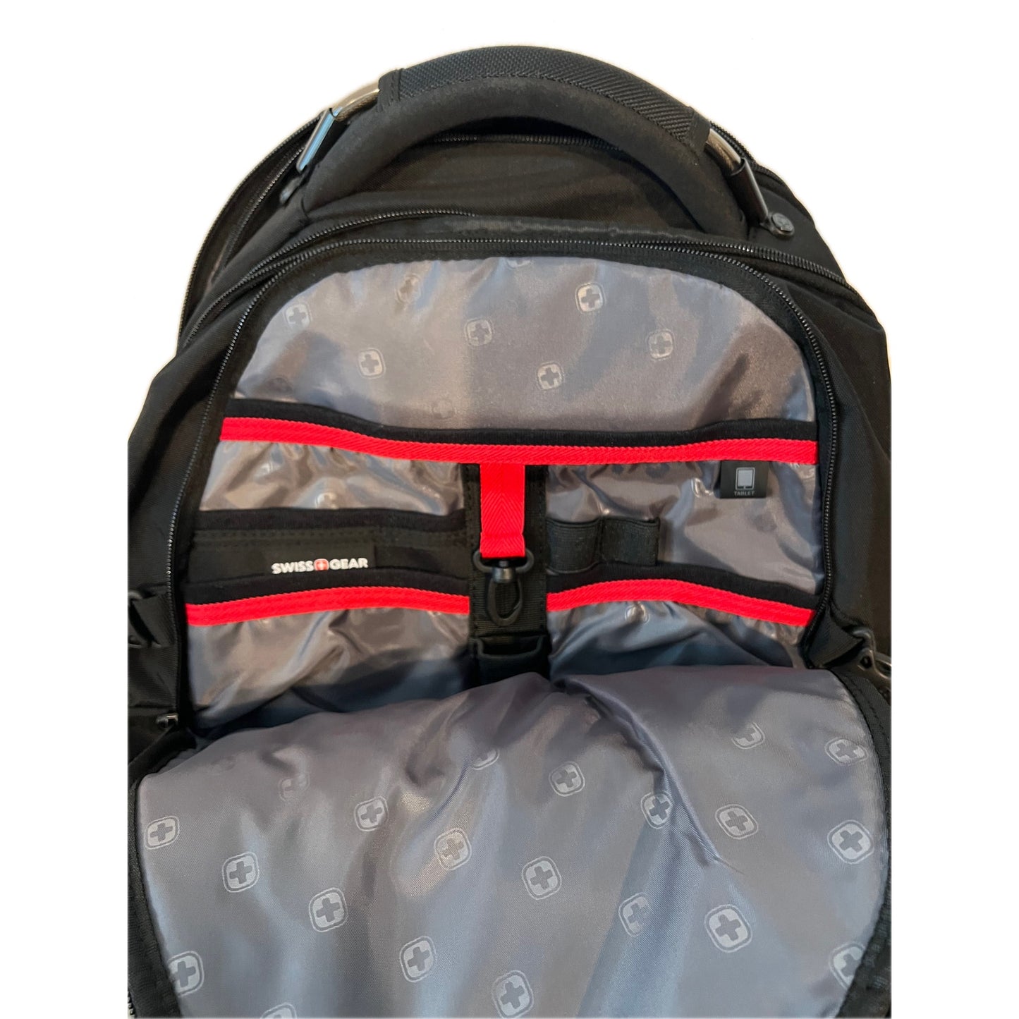 Swiss Gear 3760 Laptop Backpack Black Red