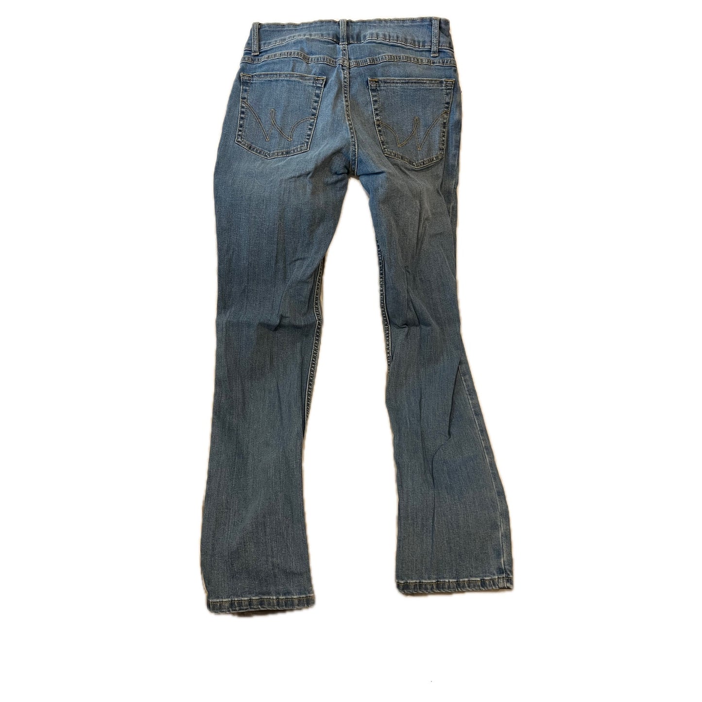 Wrangler Straight Leg Jeans Woman Size 3/4 32 Inseam
