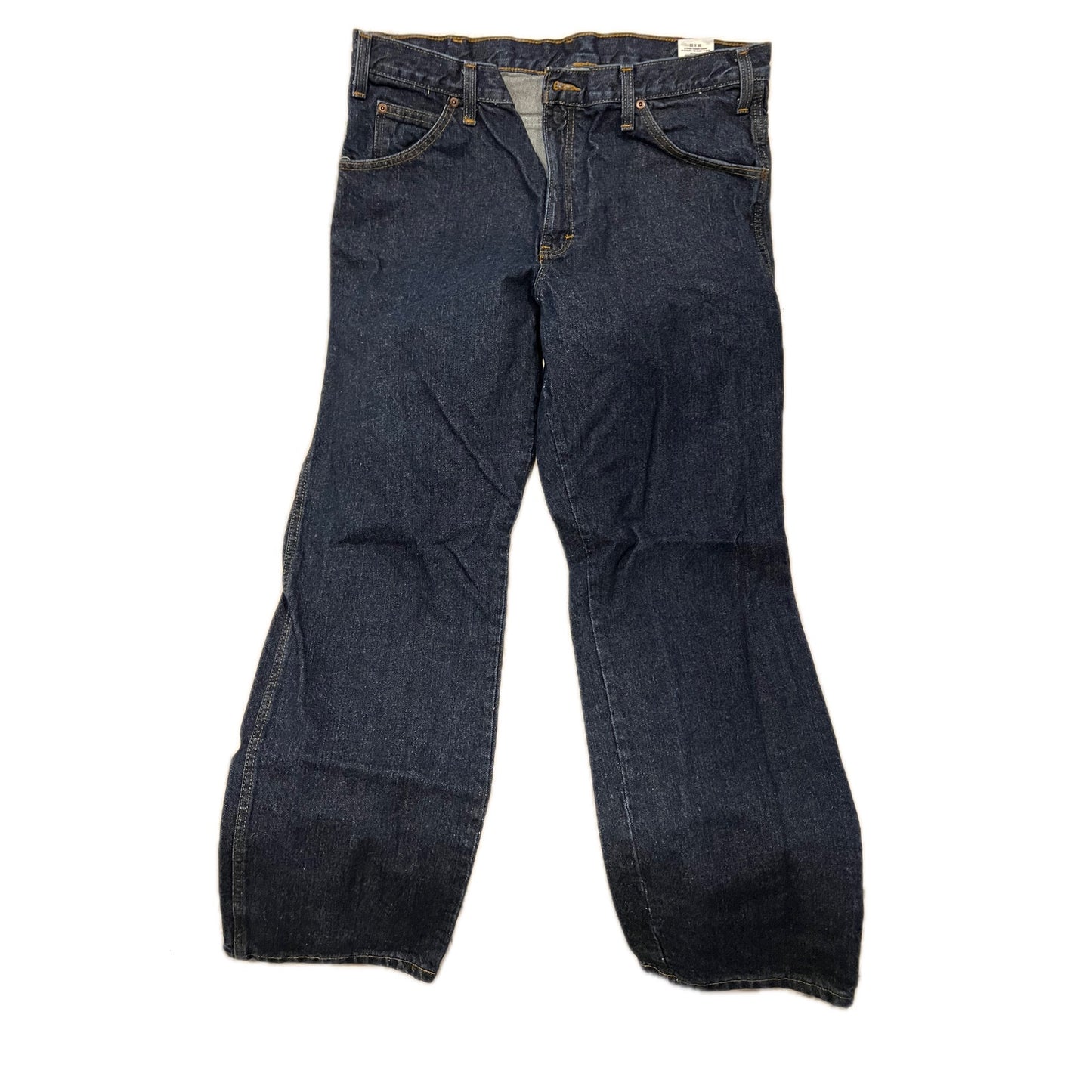 Dickies Relaxed Fit Baggy Blue Jeans Mens 36x32