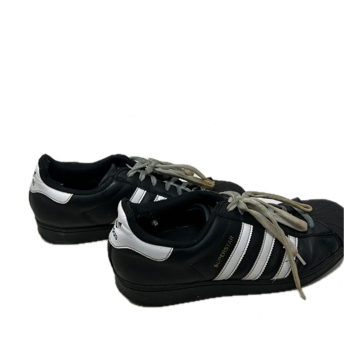 adidas Superstar Core Black Cloud White Gold Mens 8.5