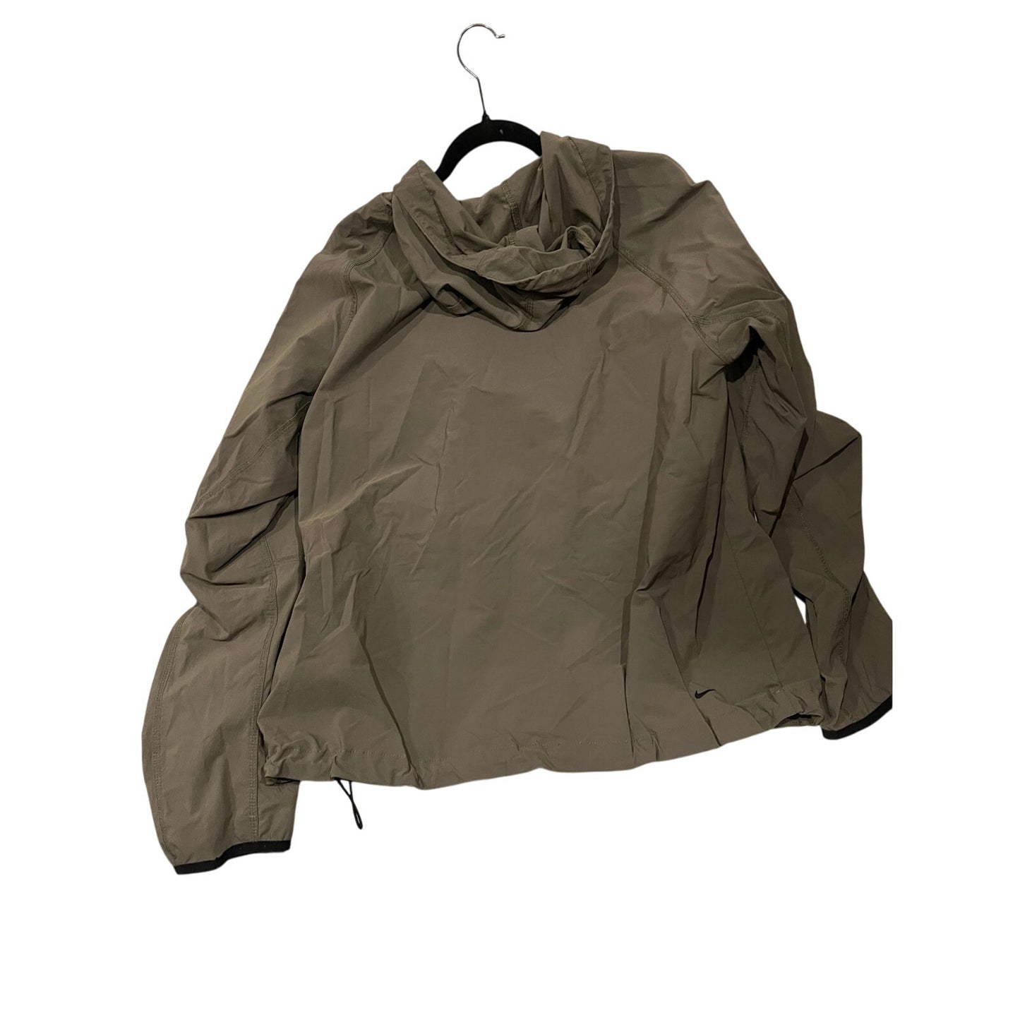Nike Khaki Green Zip Up Hoodie Windbreaker Mens L