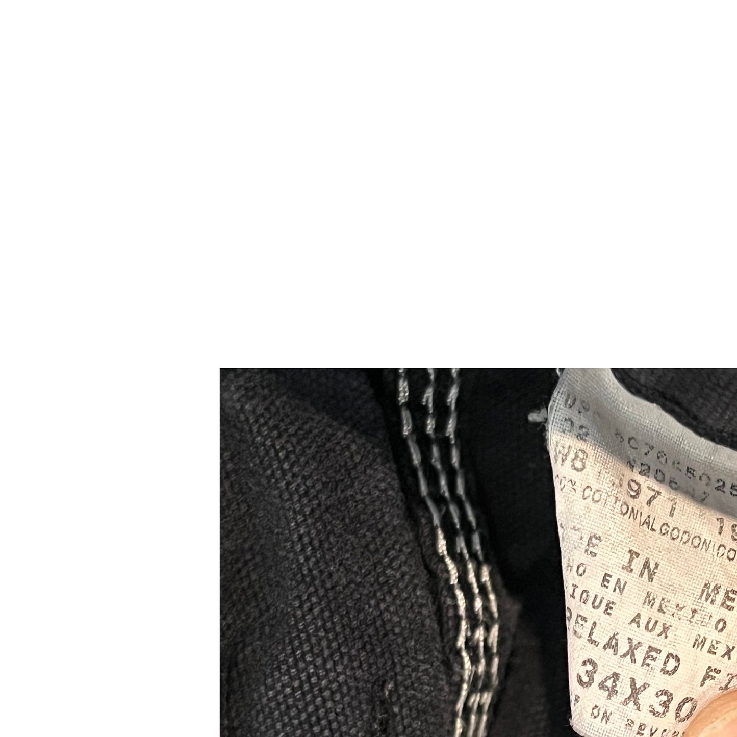 Dickies Black Carpenter Cargo Relaxed Fit Pants Mens 34x30