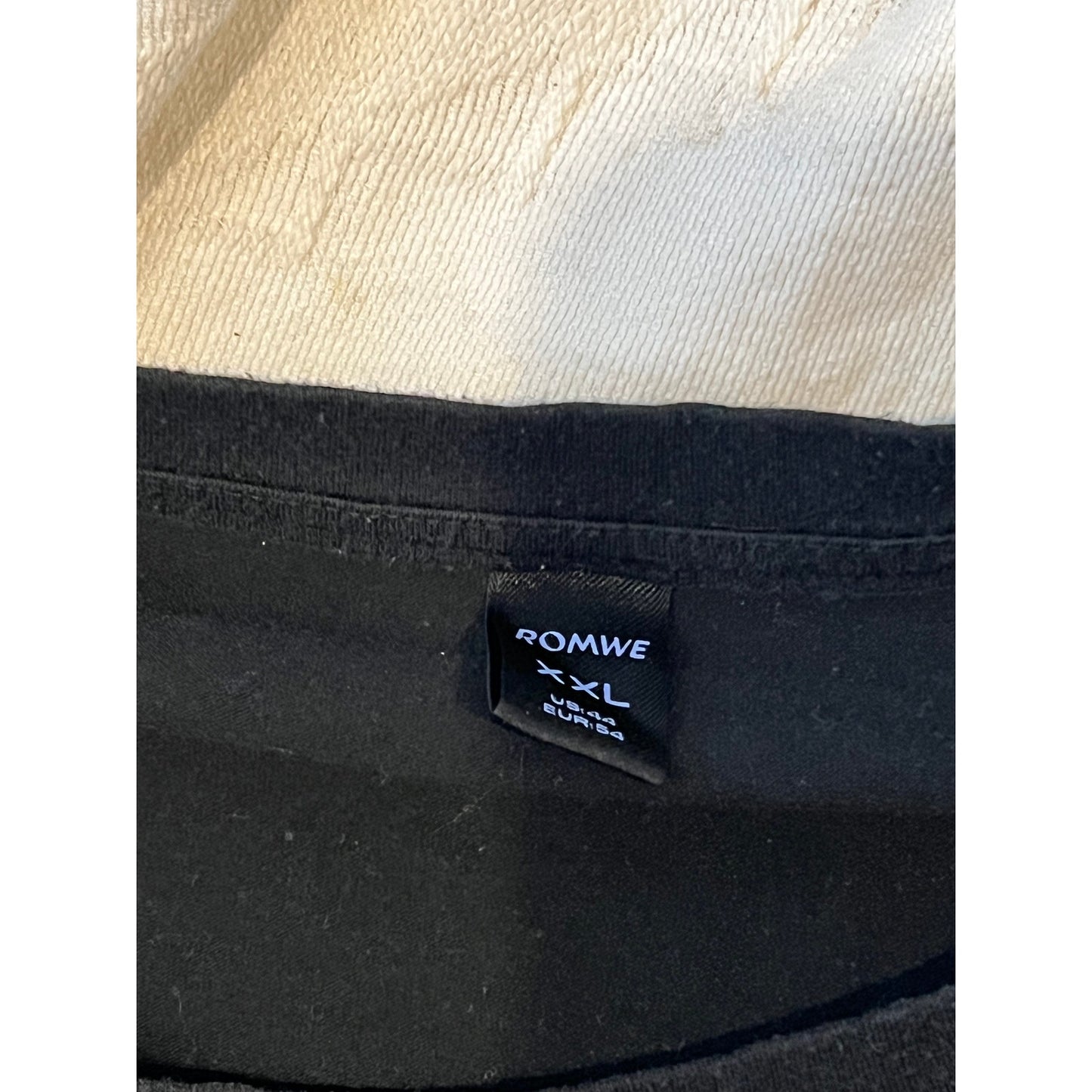 ROMWE Rebel Studios Street Style Shirt XXL - Black