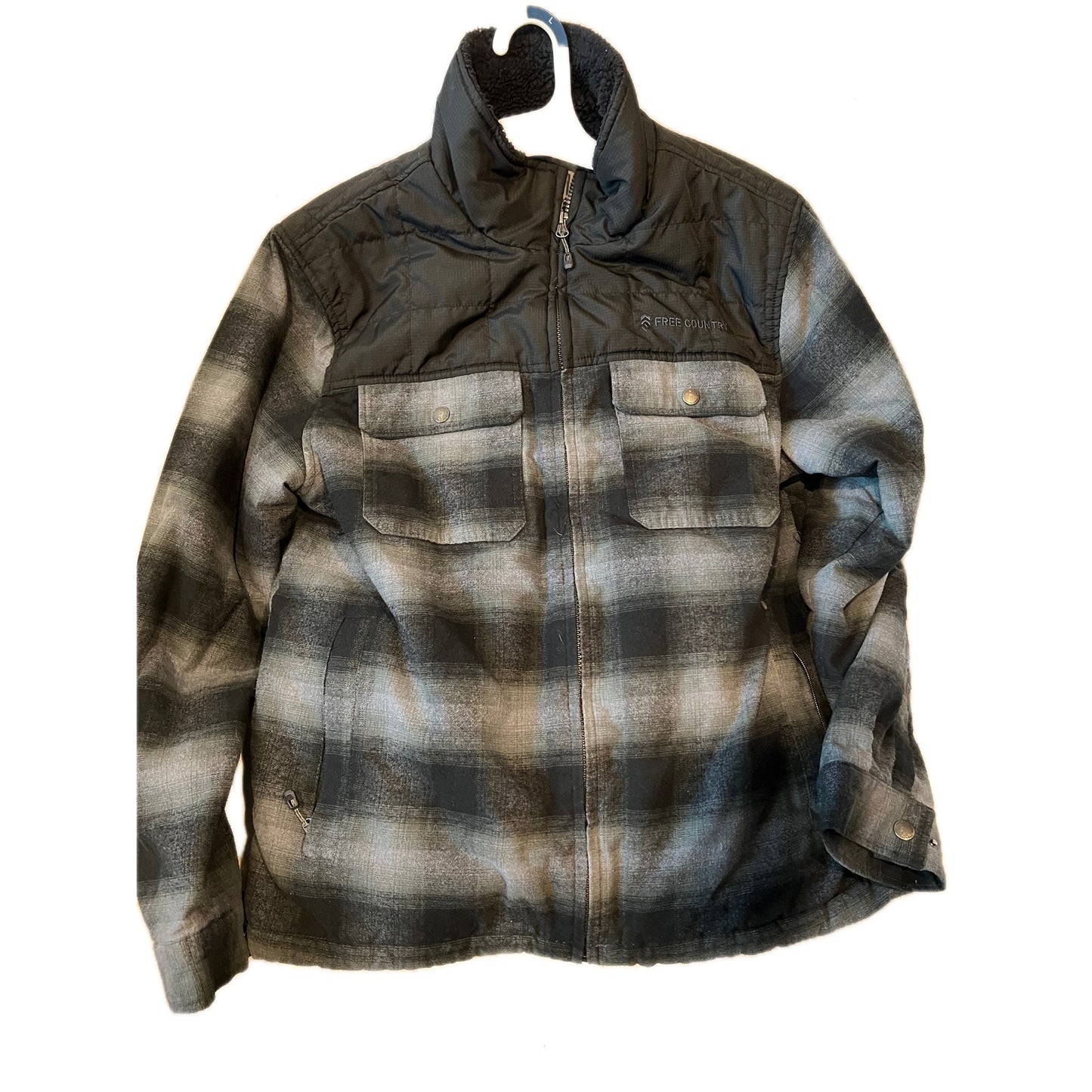 Free Country Insulated Checkered Flannel Jacket Mens L