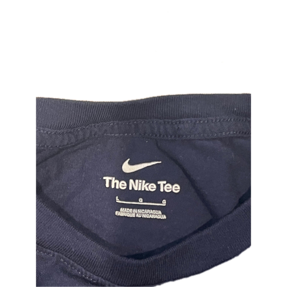 The Nike Tee Black Swoosh Mens Large