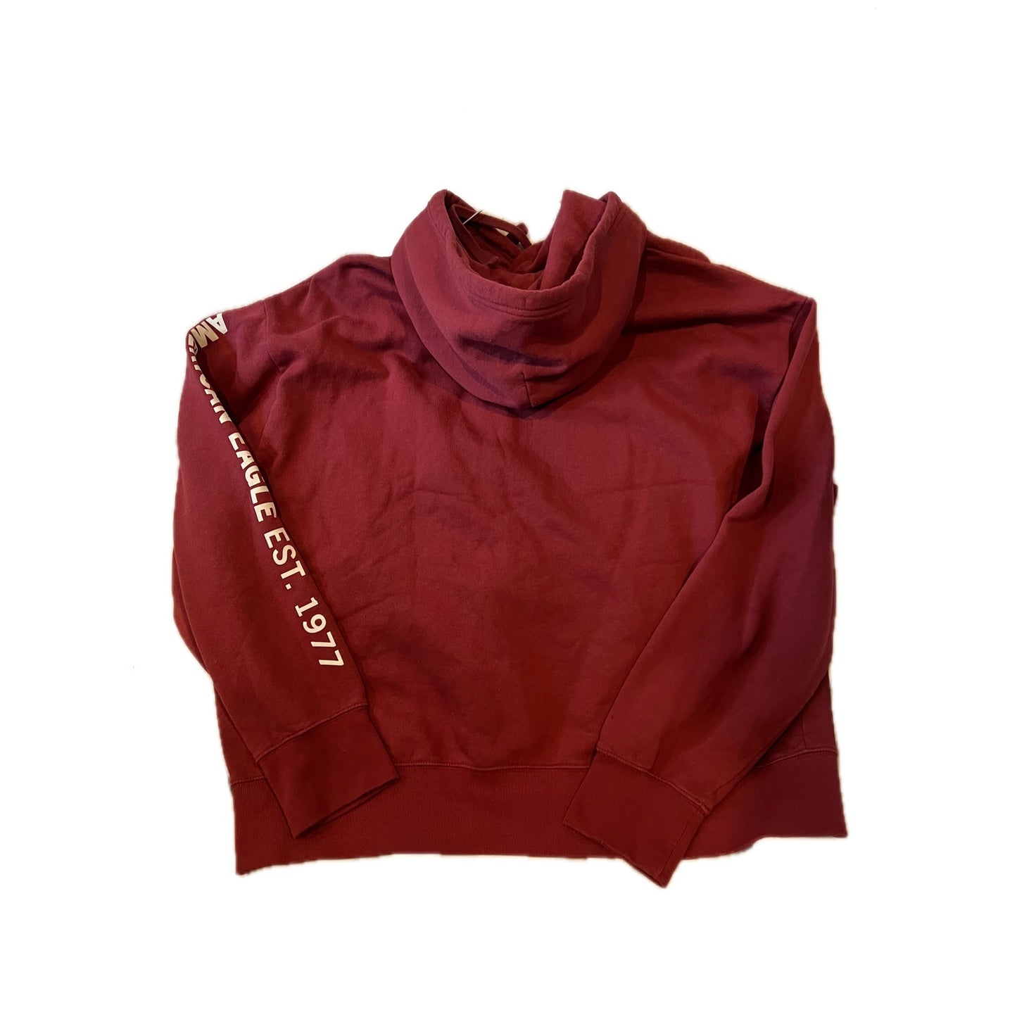 American Eagle Hoodie Red Mens XL