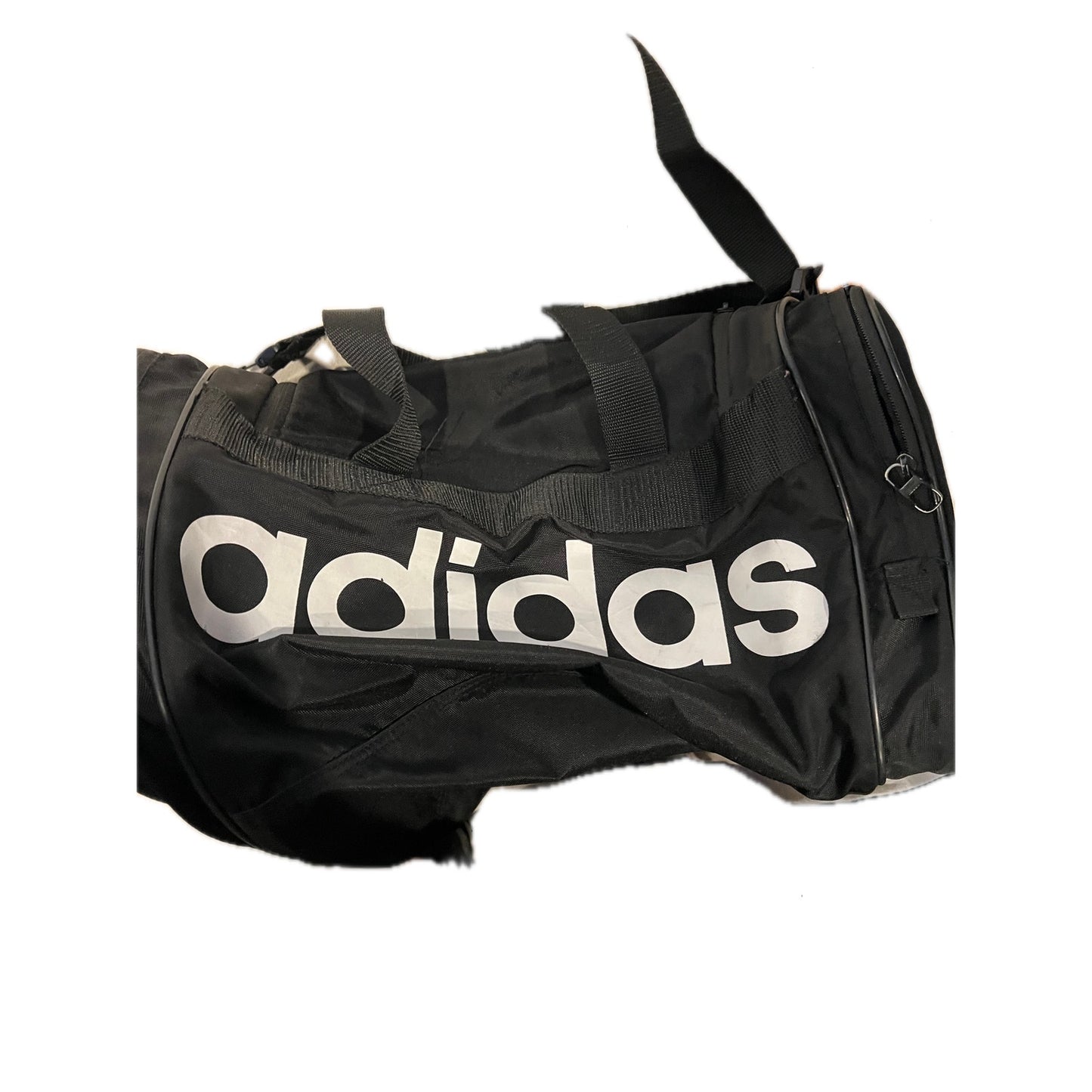 Adidas Defender Medium 20"x12"x10" Black White Duffel Bag