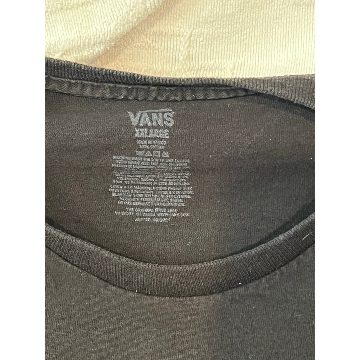 VANS Black T-Shirt Mens 2XL