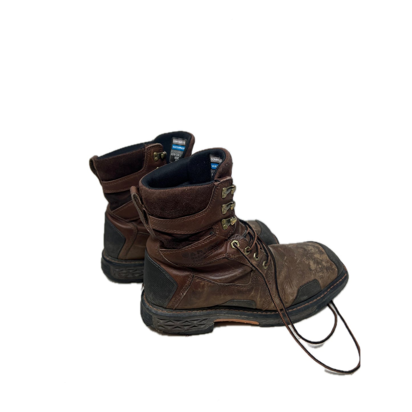 Ariat OverDrive 8" Wide Sq Toe Wtrprf Comp Toe Boot Mens 9.5