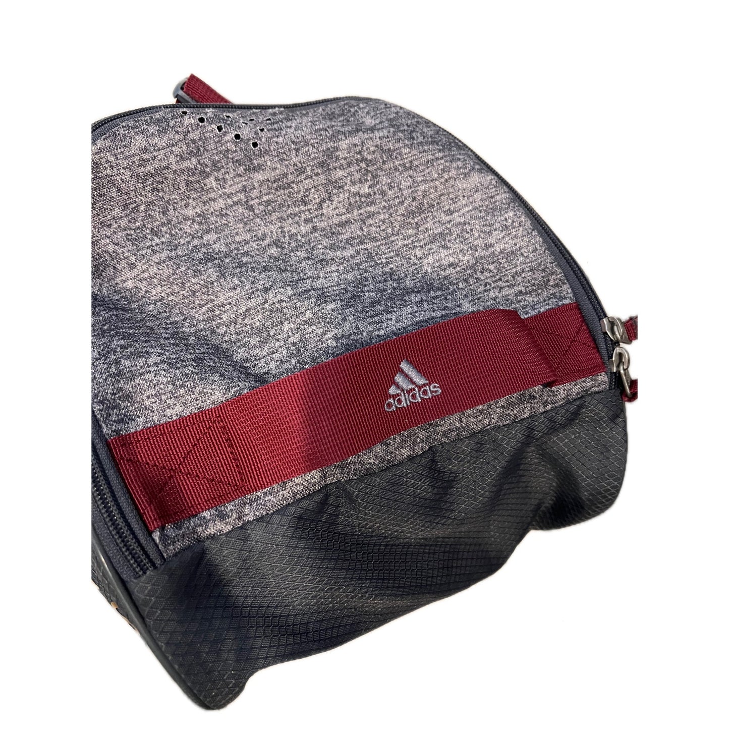 Adidas Defender Small Gray Black Gym Bag 18"x10"x12"