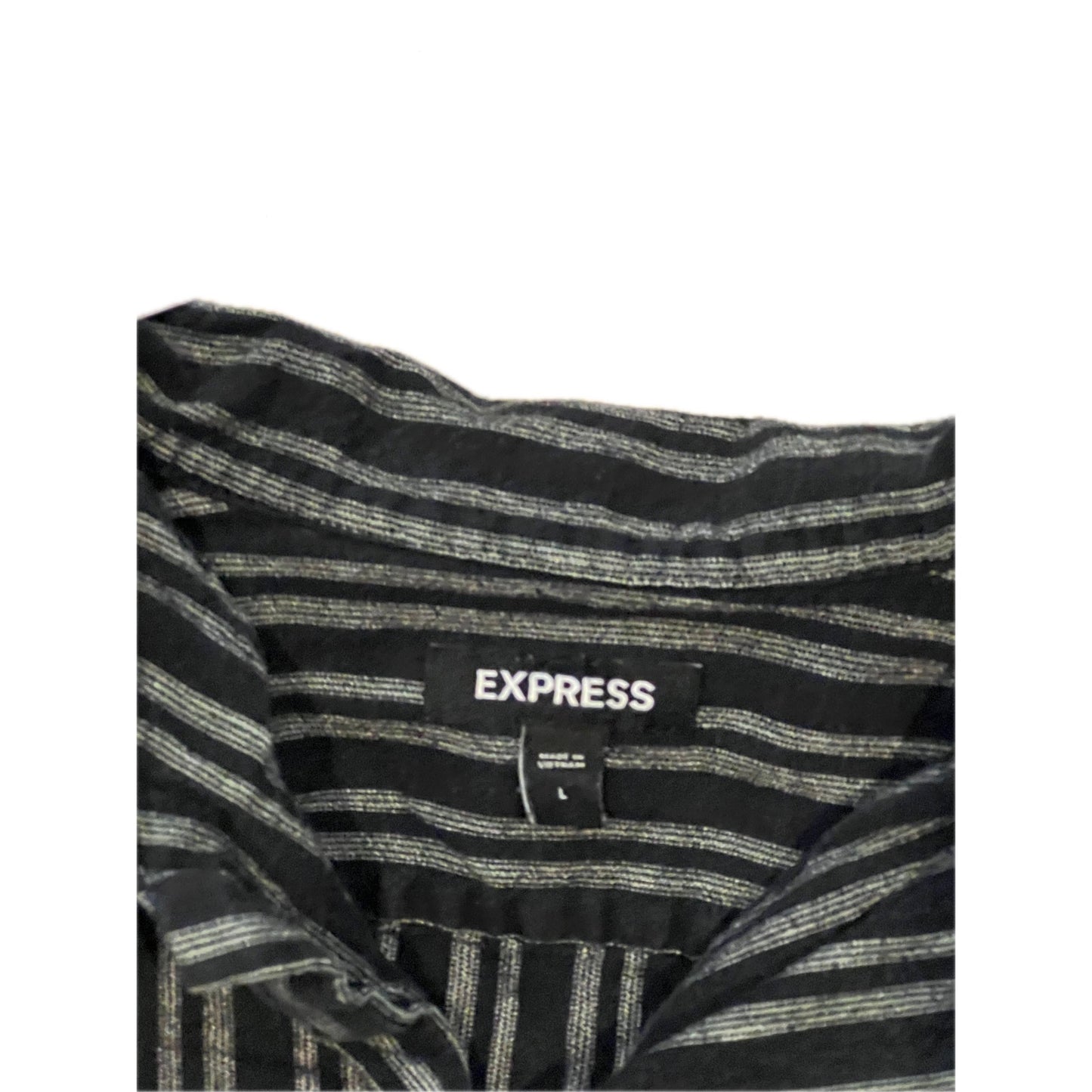 Chemise à Manches Courtes Imprimé Gris Noir Homme Taille L