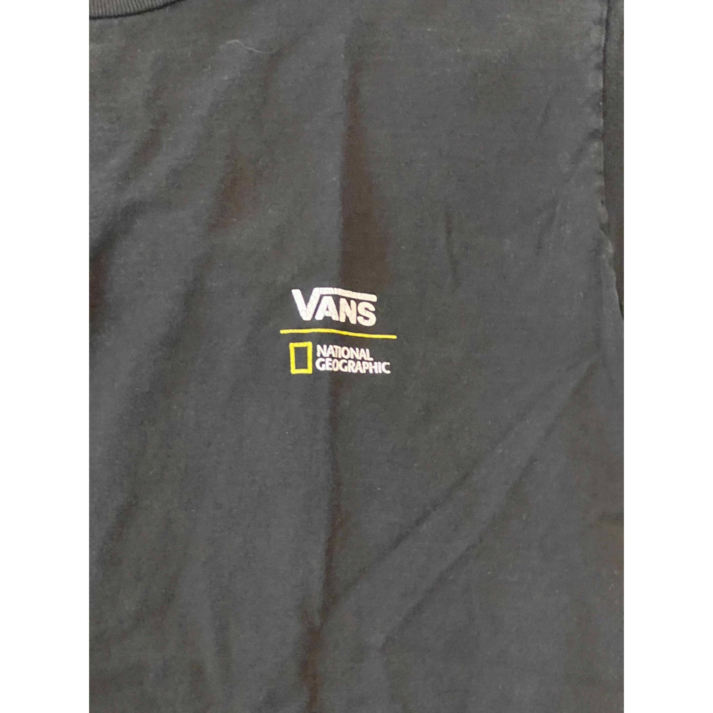 VANS + National Geographic Collab Black T-Shirt Mens M