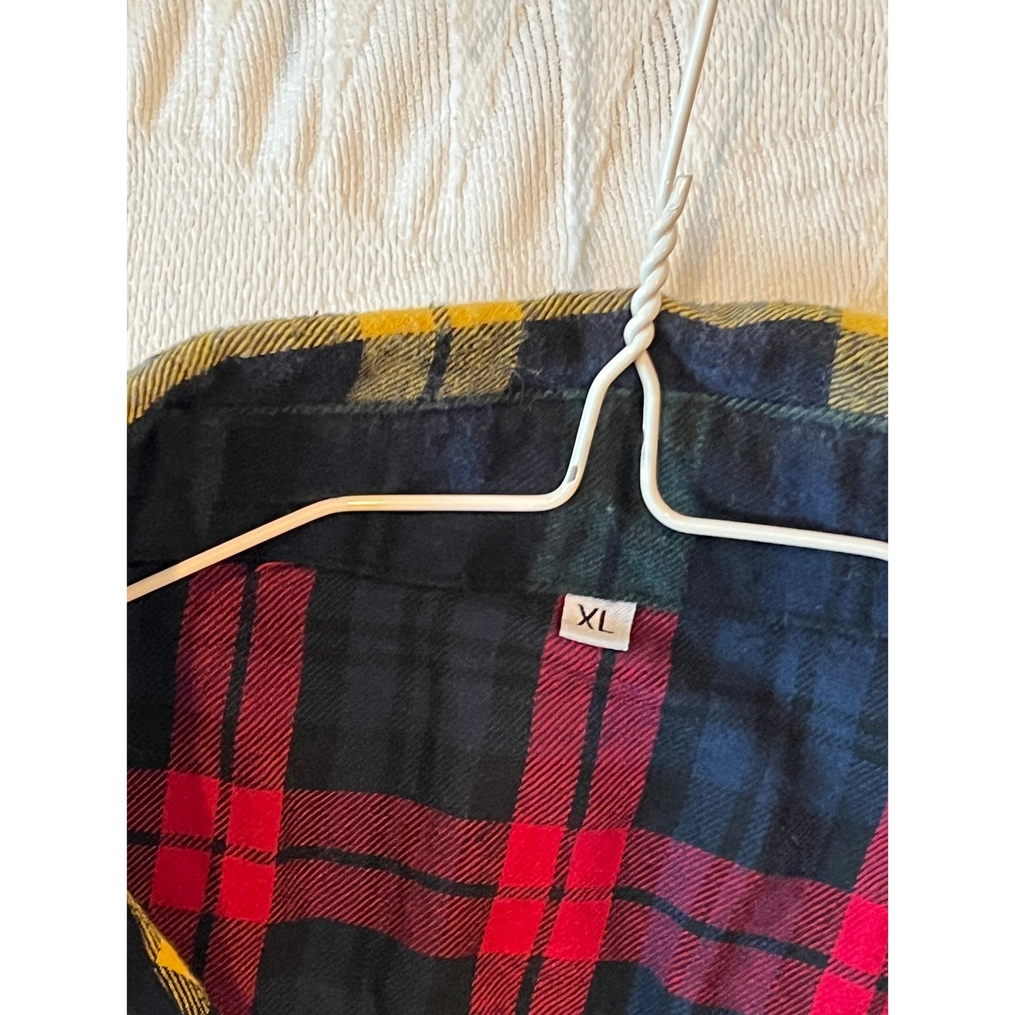 Multi Colored Very Rare Button Up Flannel Shirt Mens XL