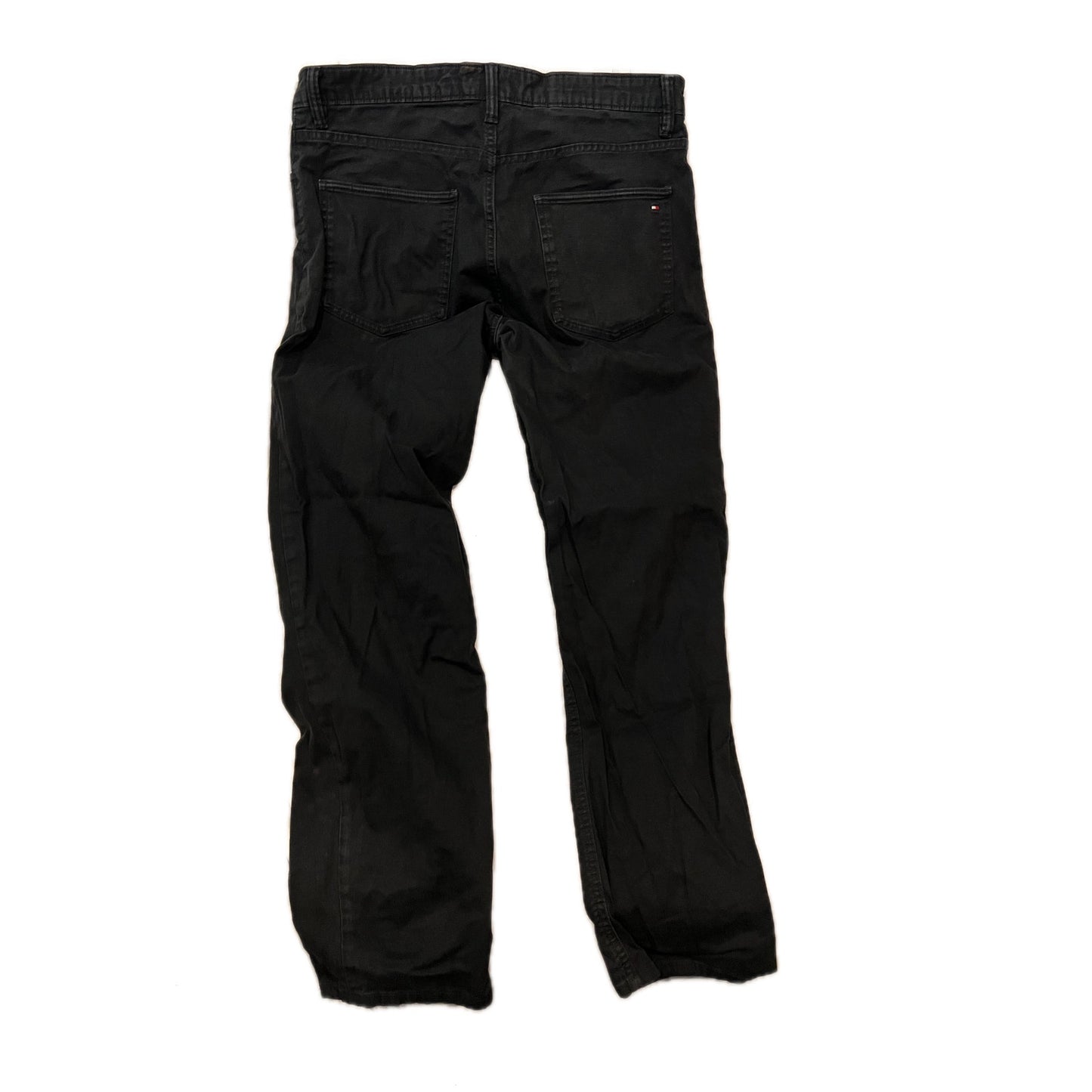 Tommy Hilfiger Straight Leg Black Jeans Mens 33x30