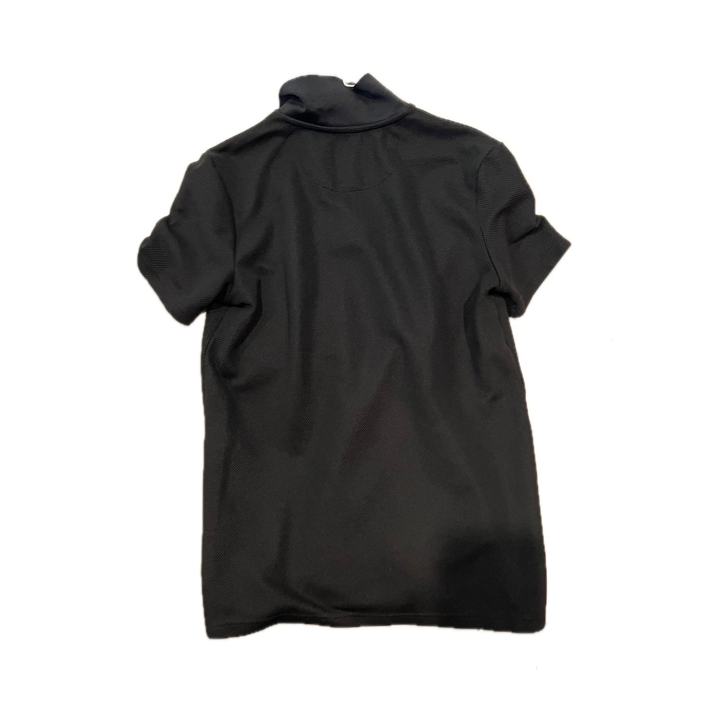 Tahari Black Quarter-Zip Performance Polo Shirt Mens Medium