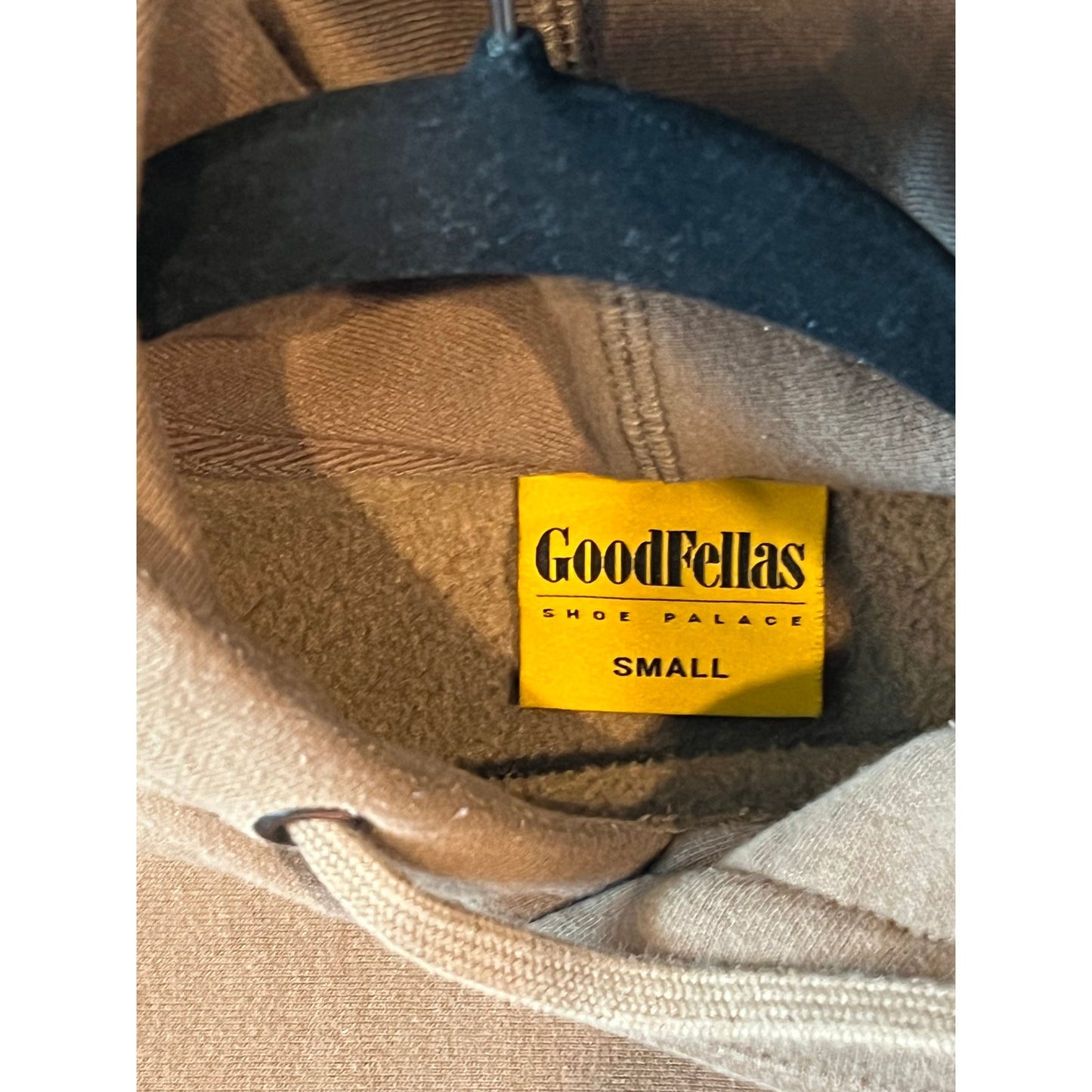 Goodfellas x Shoe Palace Brown Hoodie Pullover Mens S