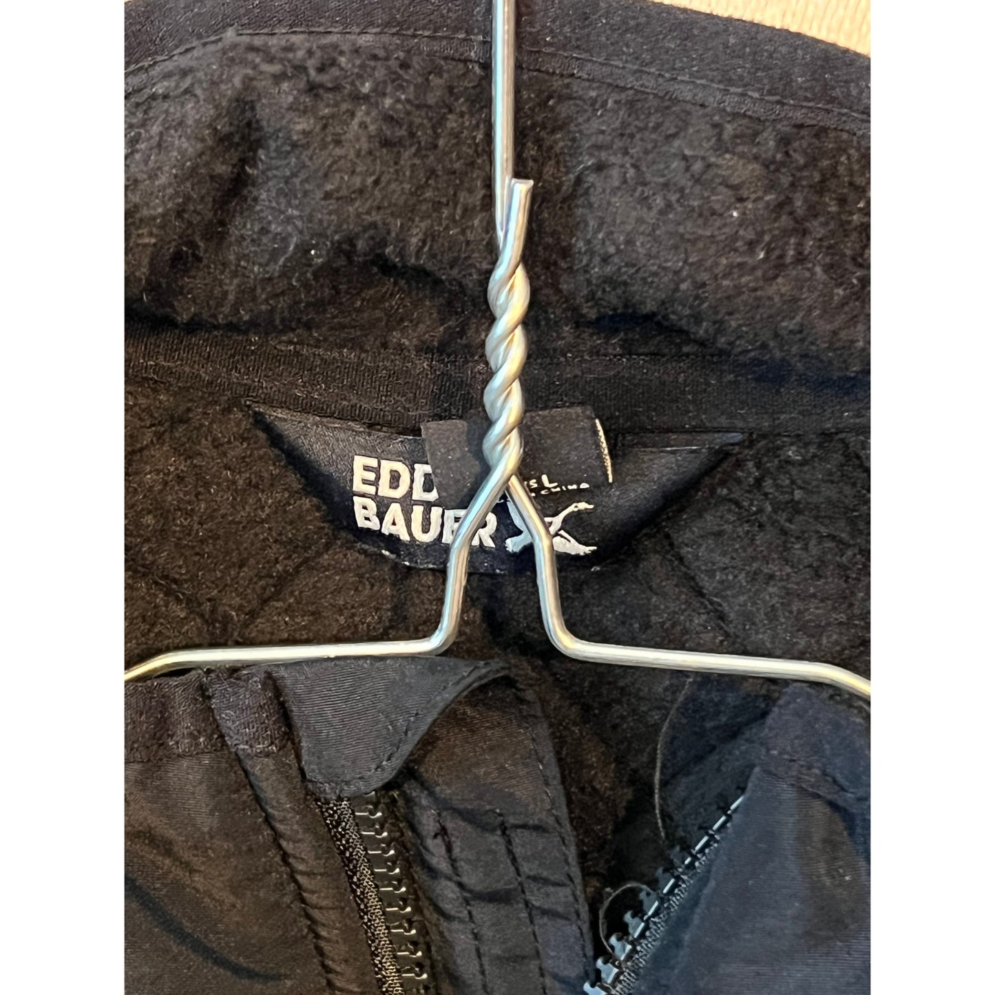 Blouson matelassé aviateur Eddie Bauer avec fermeture éclair, isolé, pour homme, taille L