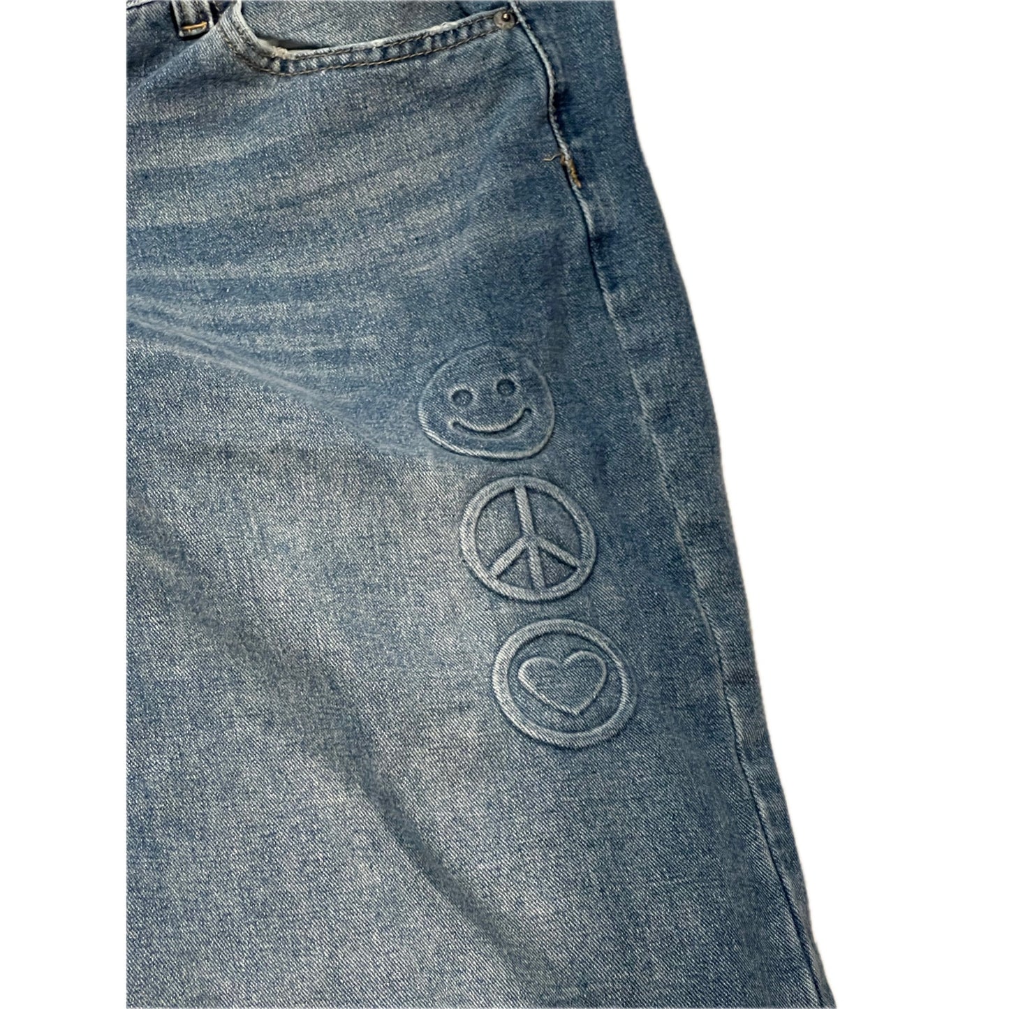 Aeropostale Super Low Rise Baggy Wide Womans Jeans 14R