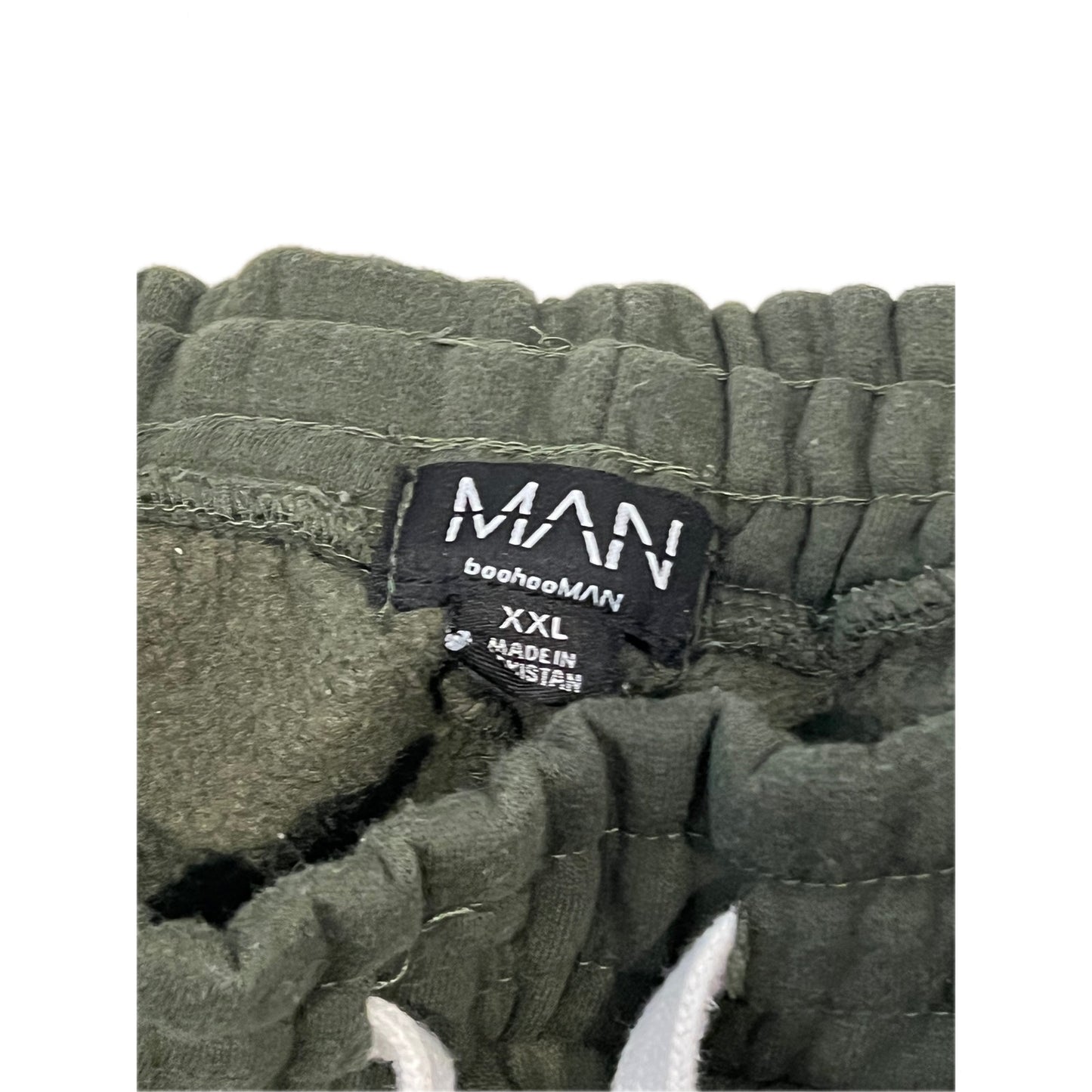BooHooMAN Green Straight Ankle Cargo Sweatpants Mens XXL