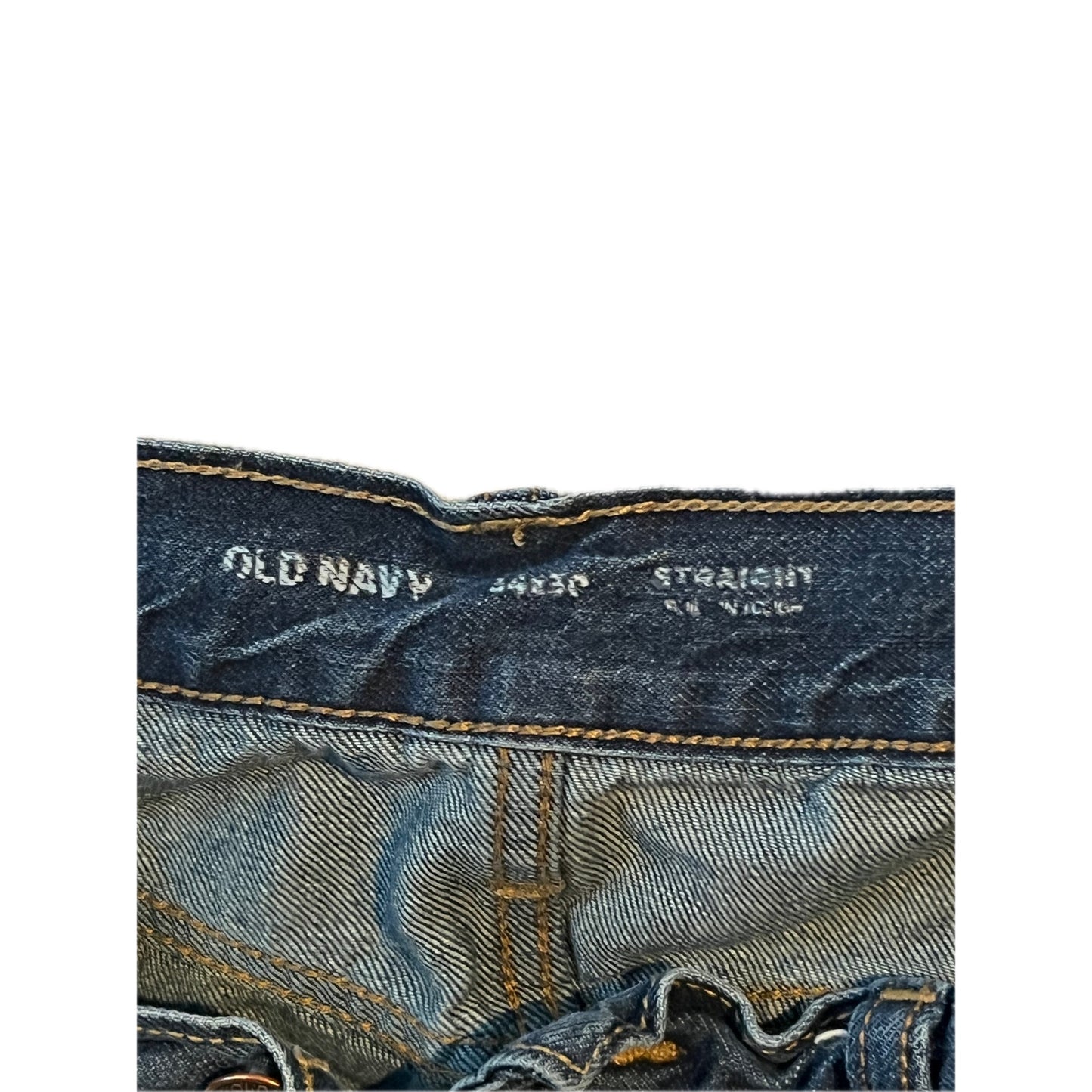 Old Navy Jean Droit Bleu Homme 44x30