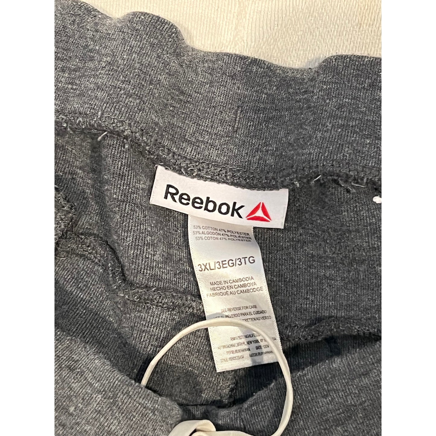 Reebok Gray Sweat Shorts Mens 3XL