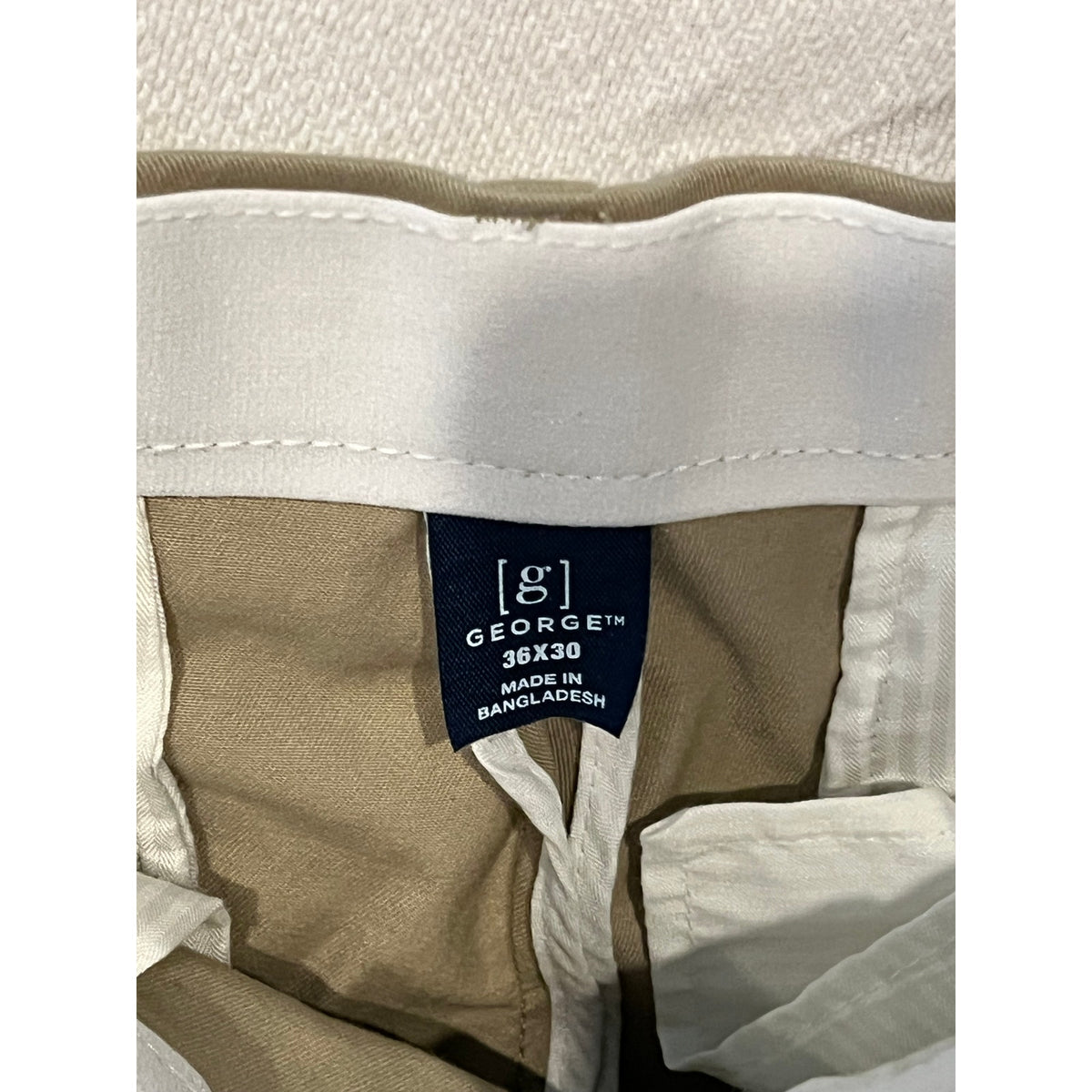 George Tan Flat Font Dress Pants Mens 36x30