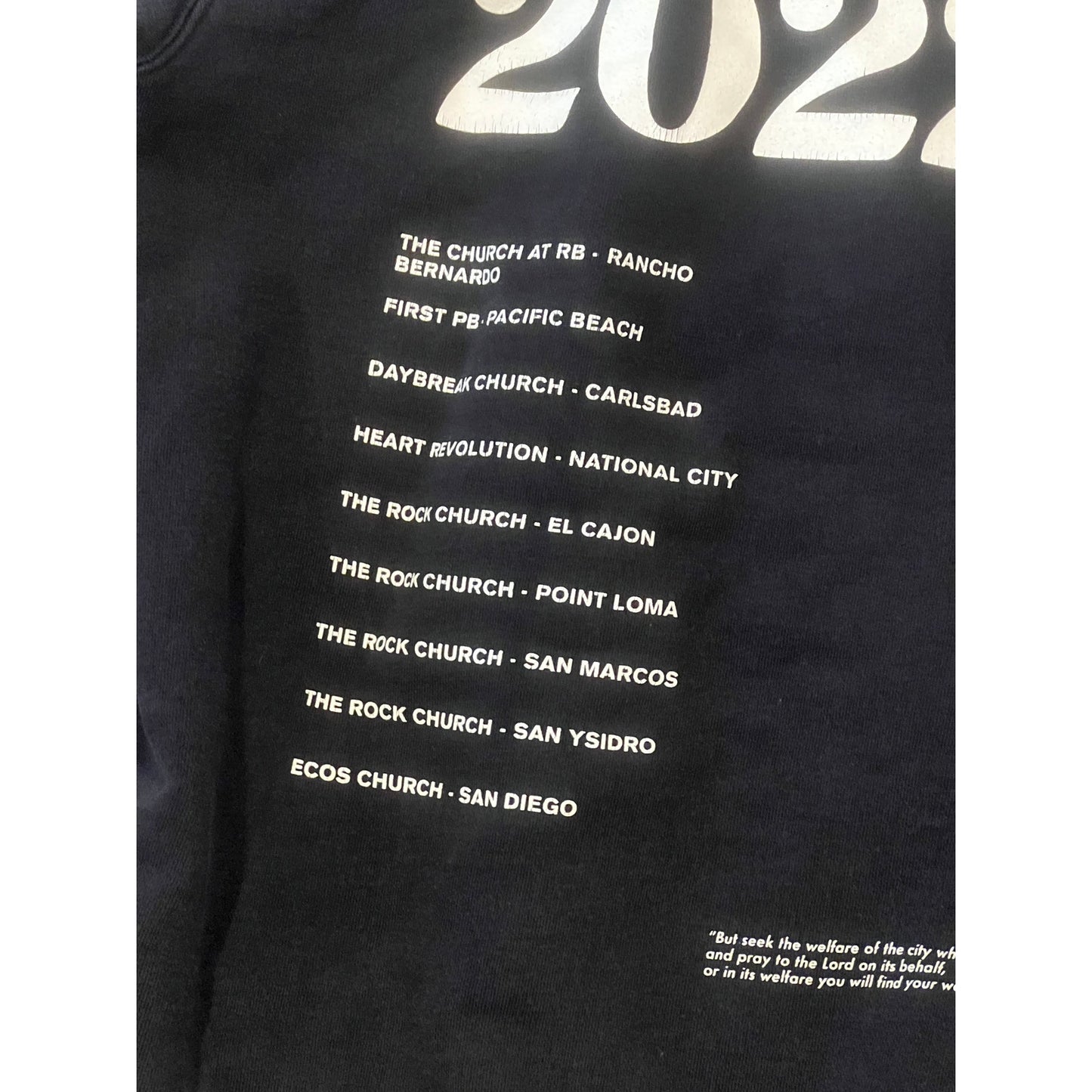 For the City 2022 Tour Concert Hoodie Pullover Mens S