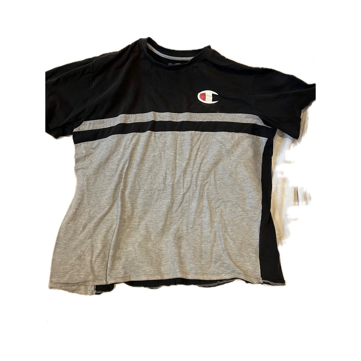 Champion Logos Black Gray T-Shirt Mens 3XL
