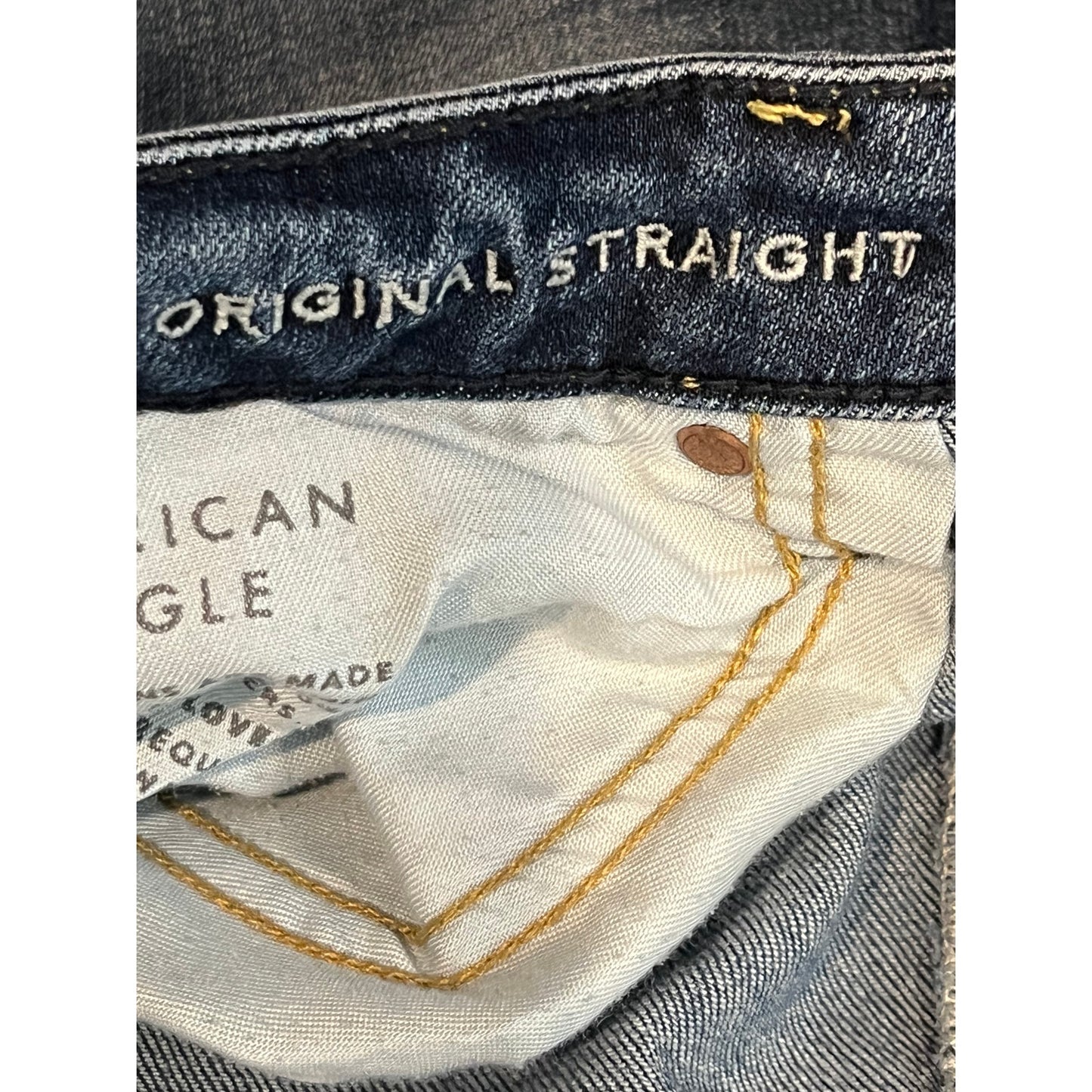 American Eagle Original Straight Jeans Mens 34x30