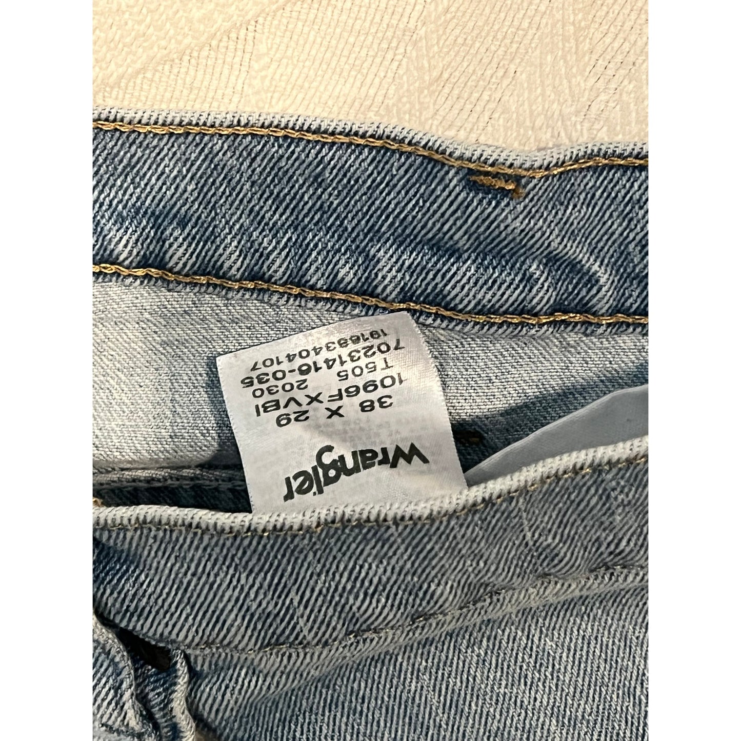Wrangler Straight Leg Jeans Mens 38x30