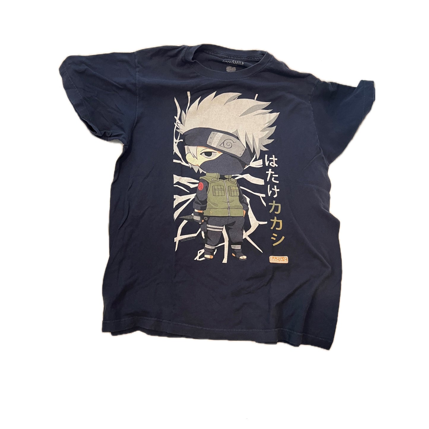 Naruto Shippuden Kakashi Hatake Anime Manga T-Shirt Mens L