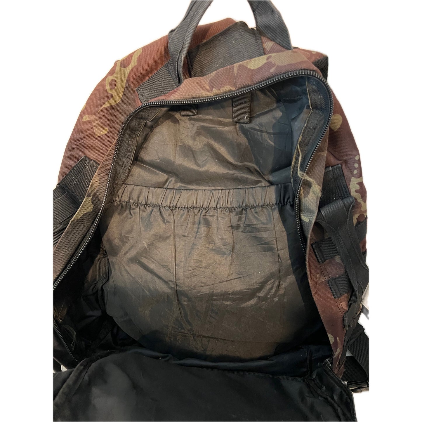 Highland Tactical Roger Sac à dos en toile XL noir marron camouflage