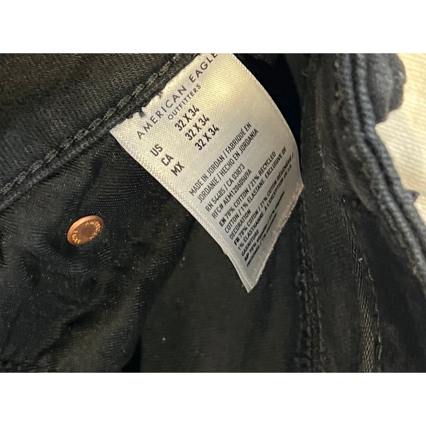Jean Skinny noir American Eagle, 32x34