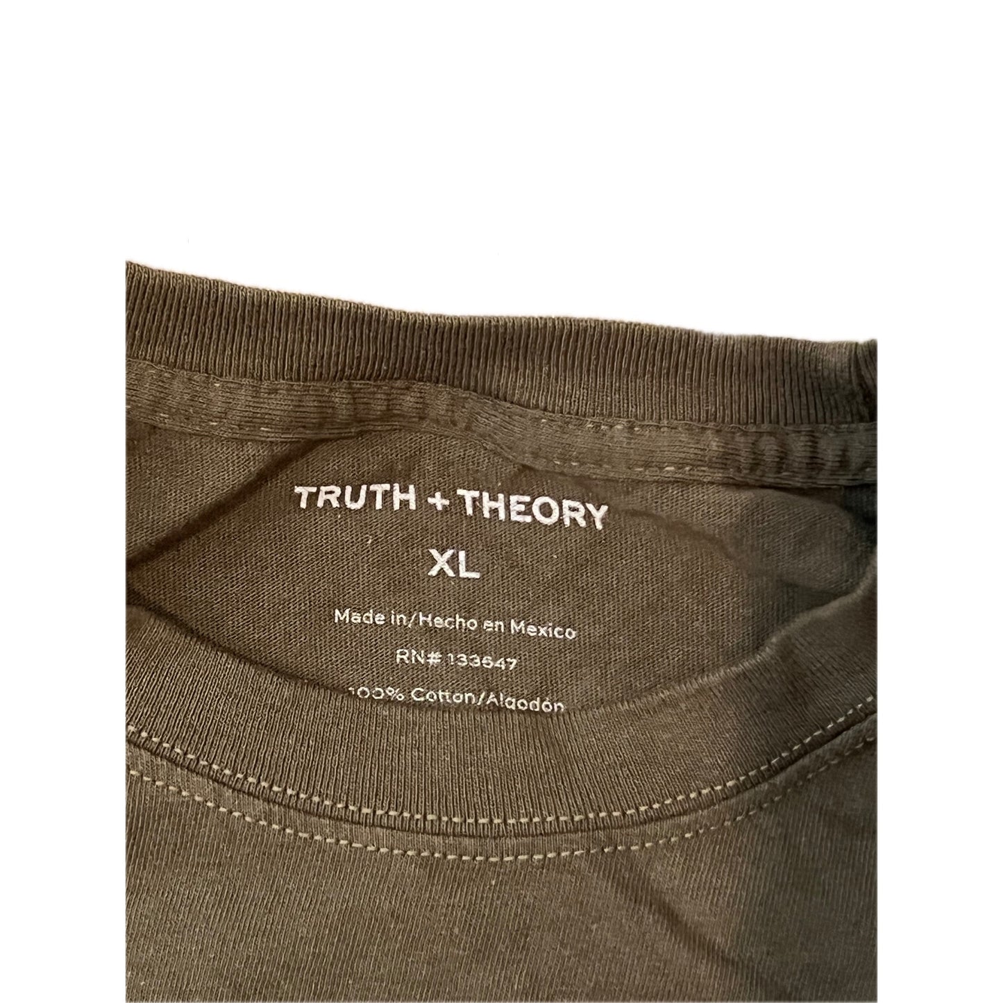 Truth + Theory Be True to Yourself T-Shirt Mens XL