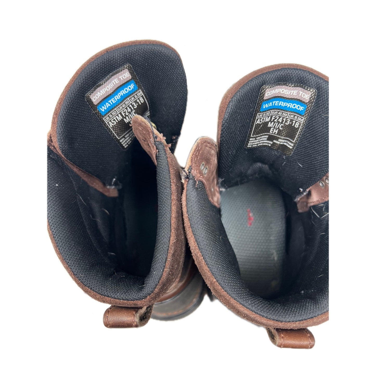 Ariat OverDrive 8" Wide Sq Toe Wtrprf Comp Toe Boot Mens 9.5