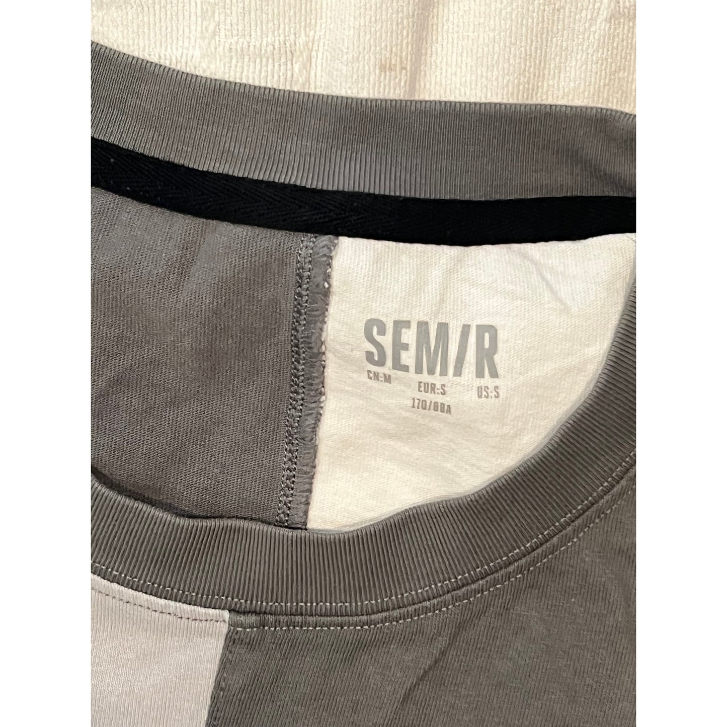 SEM/R Team Fight Gray Black T-Shirt Mens S
